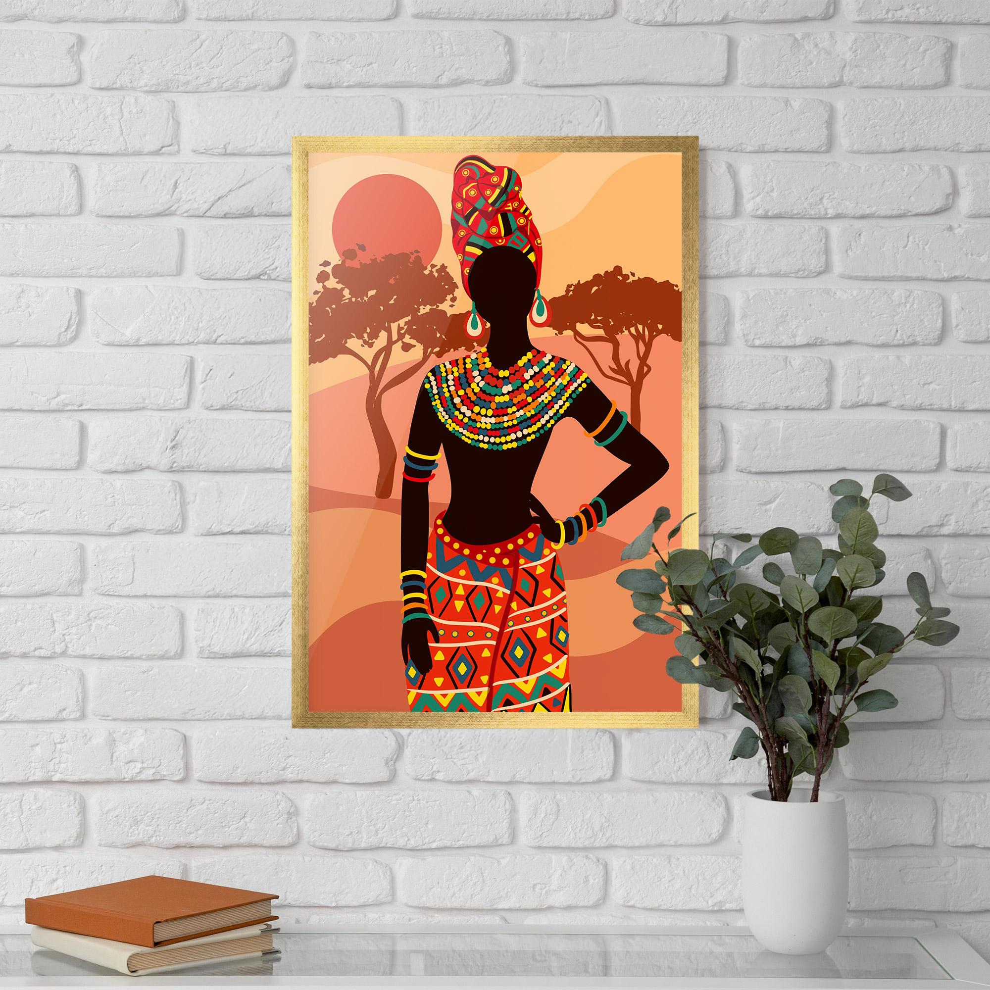 Gerahmte Poster Ethnic African Color mockup 5
