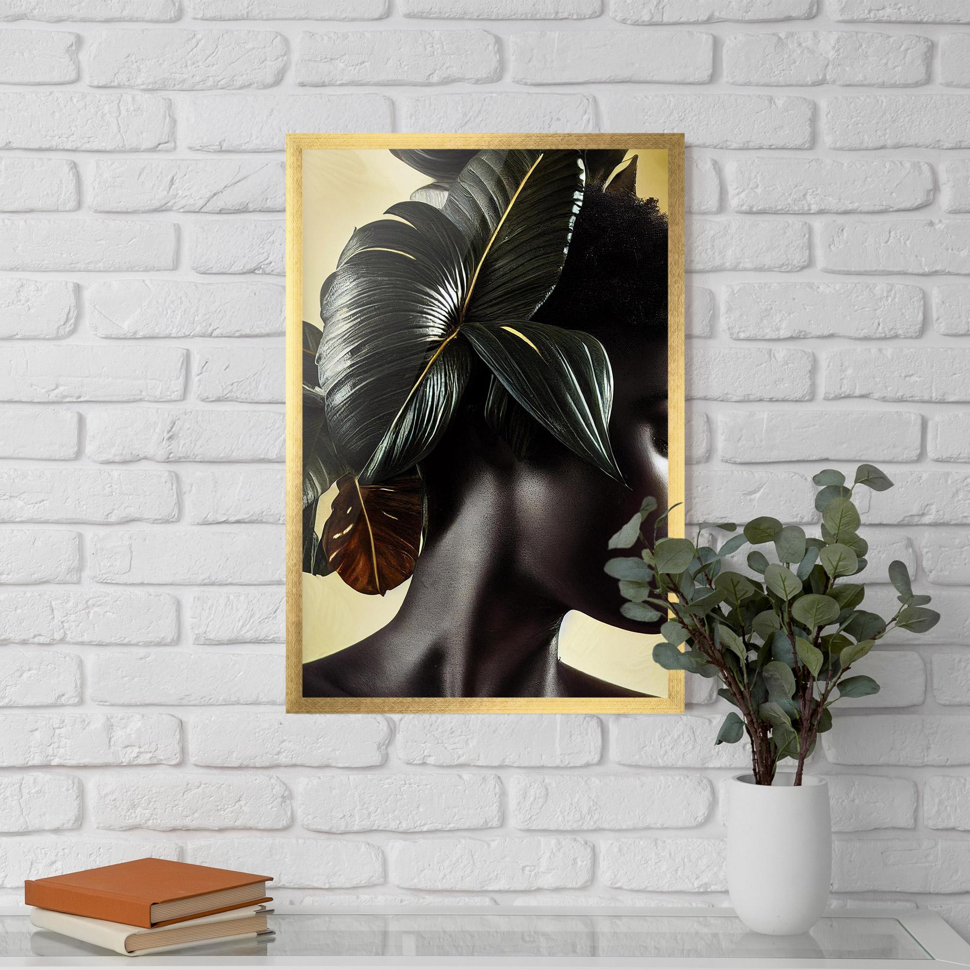 Gerahmte Poster Leaf Woman mockup 5