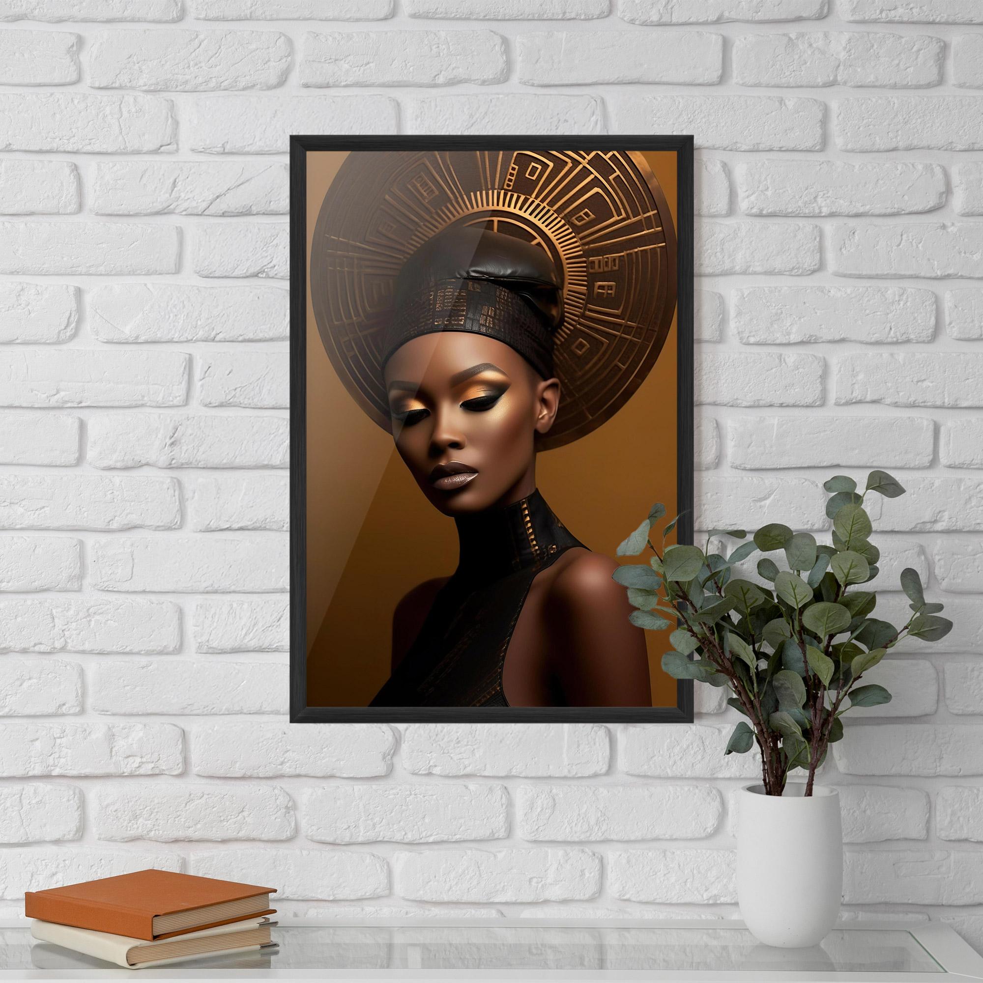 Gerahmte Poster African Abstract Art mockup 5