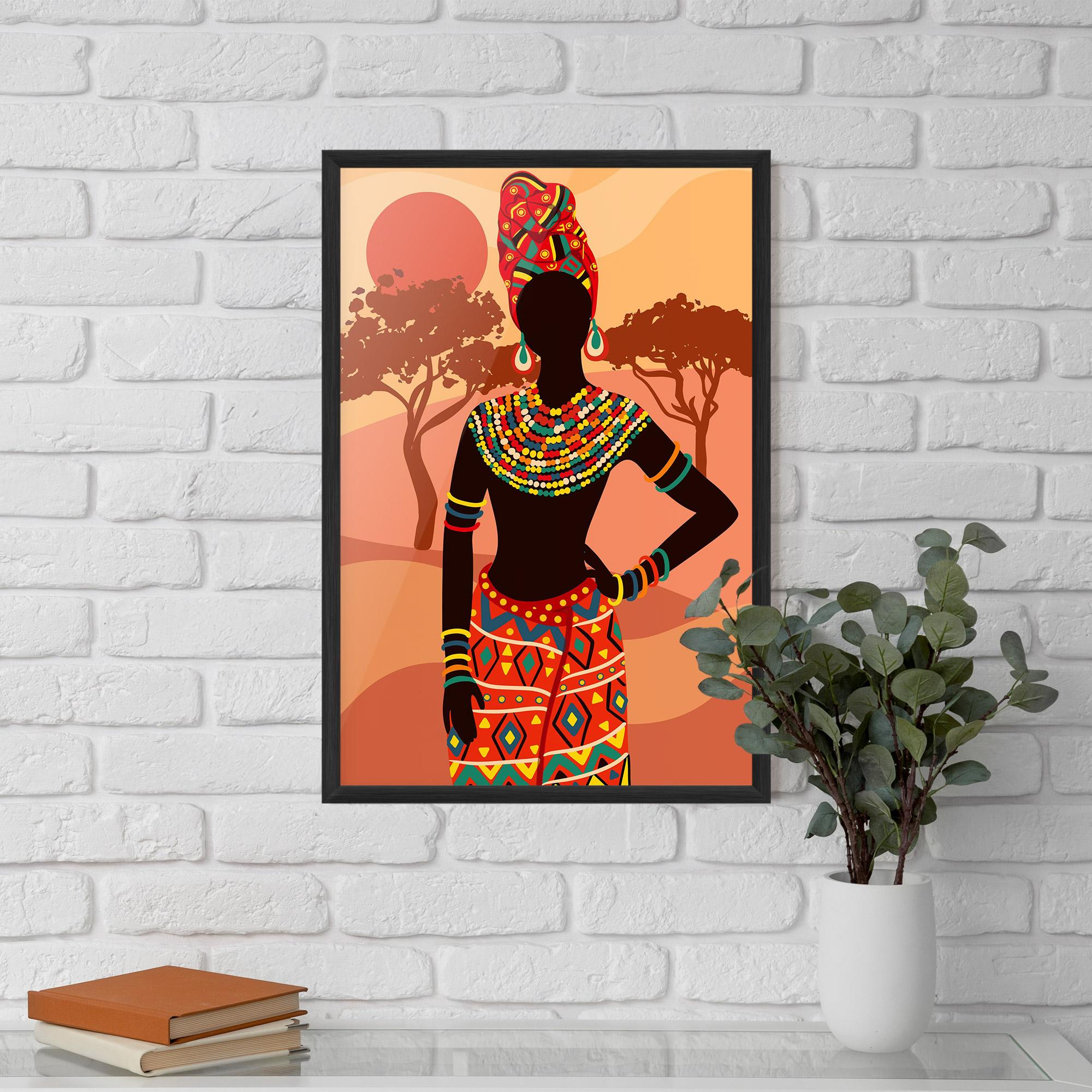 Gerahmte Poster Ethnic African Color mockup 5
