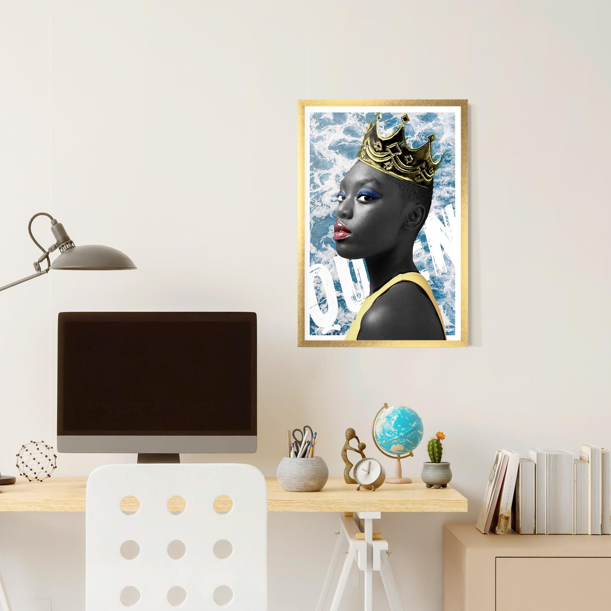 Gerahmte Poster American Woman Crown mockup 6