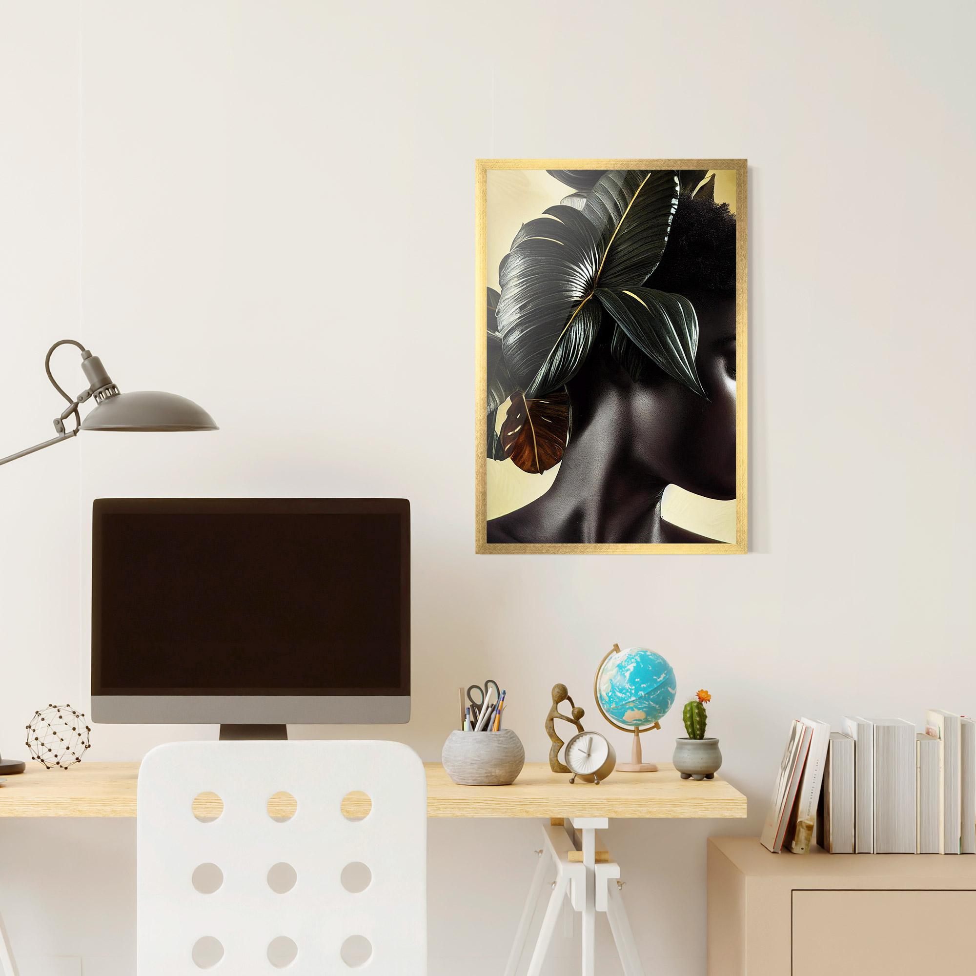 Gerahmte Poster Leaf Woman mockup 6