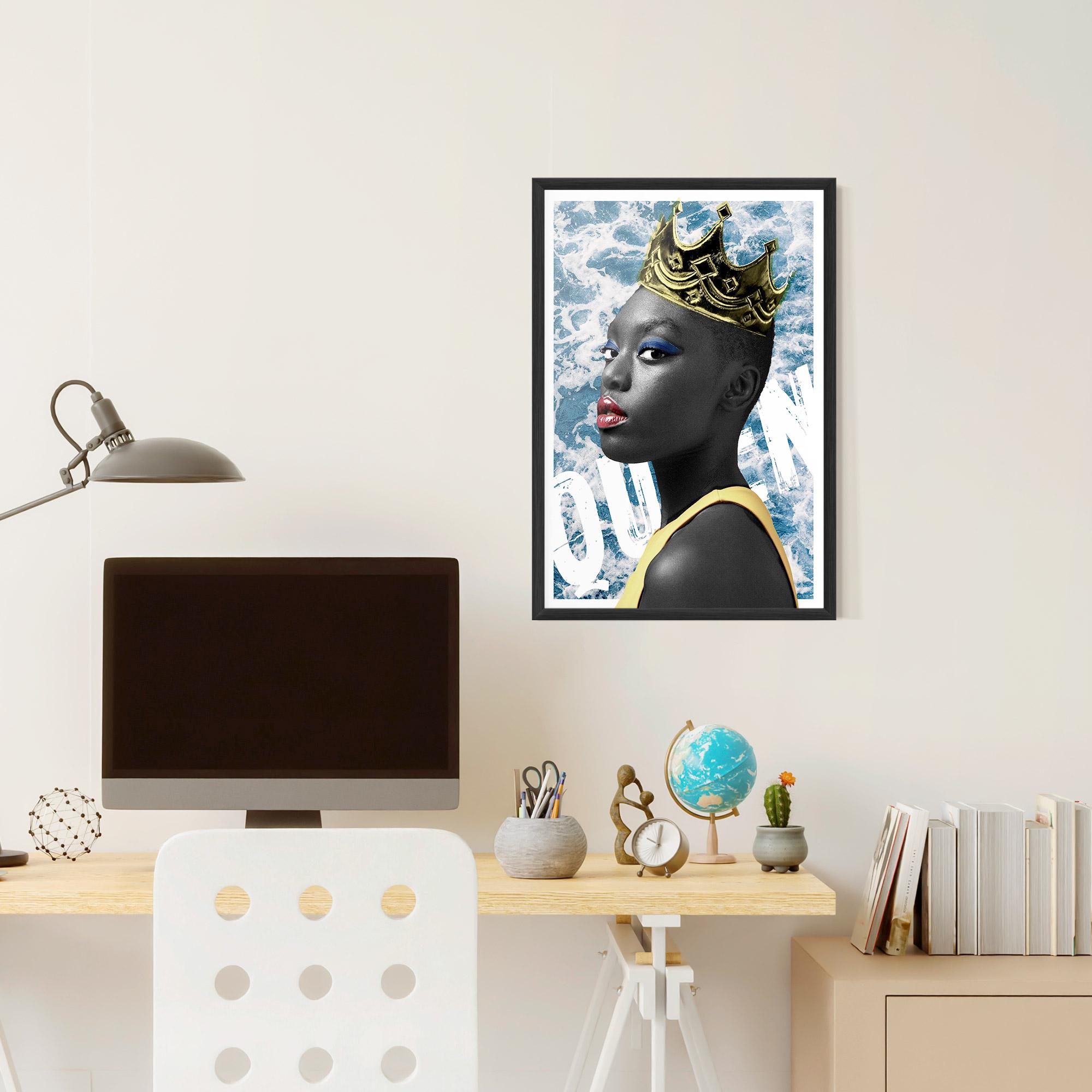 Gerahmte Poster American Woman Crown mockup 6