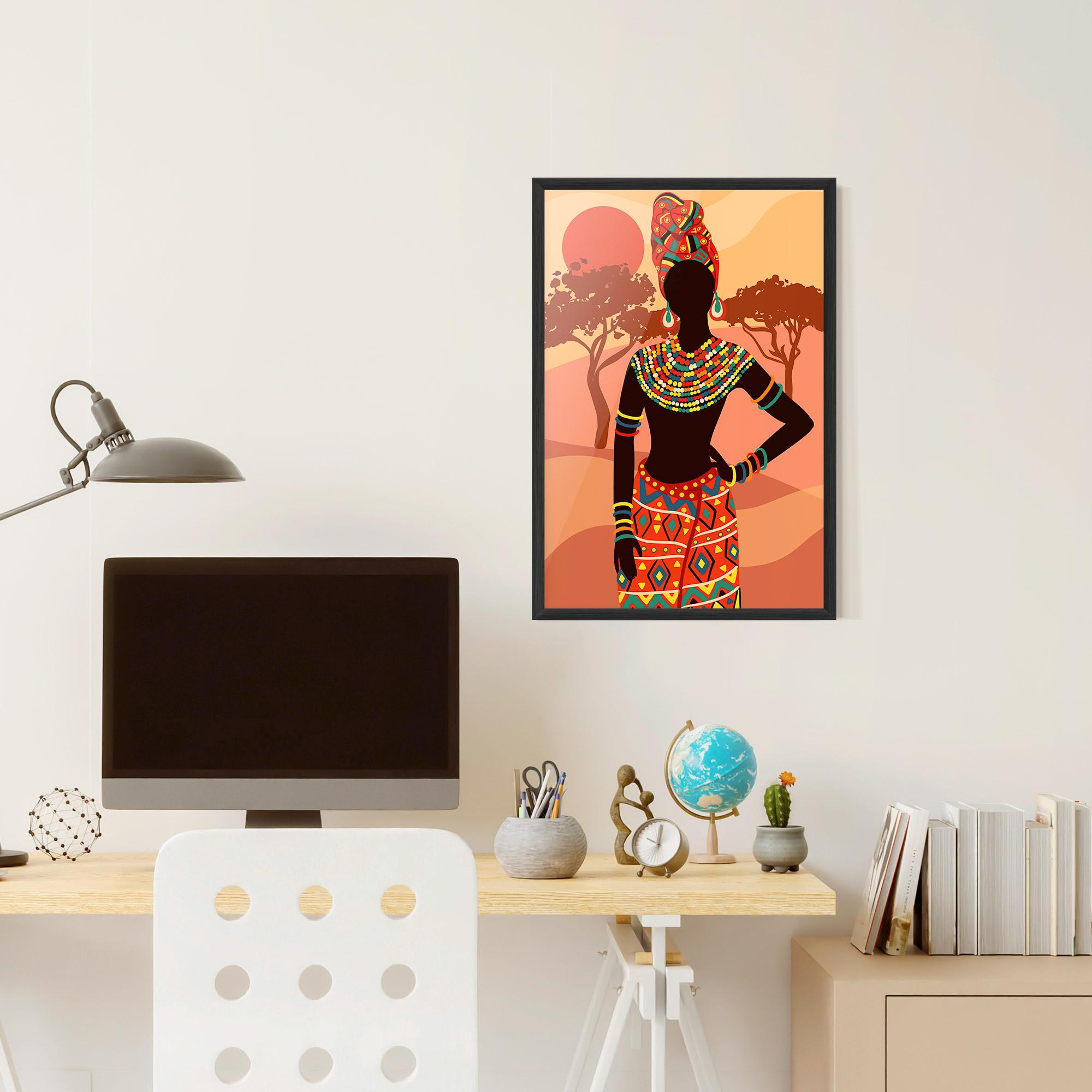 Gerahmte Poster Ethnic African Color mockup 6