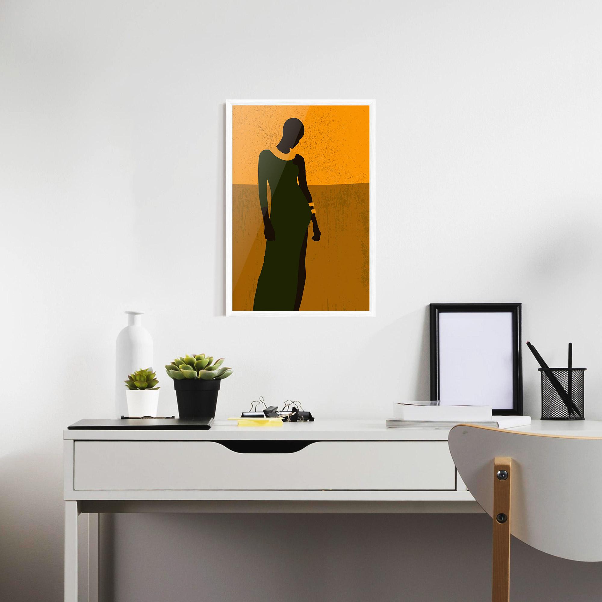 Gerahmte Poster African Dress mockup 7