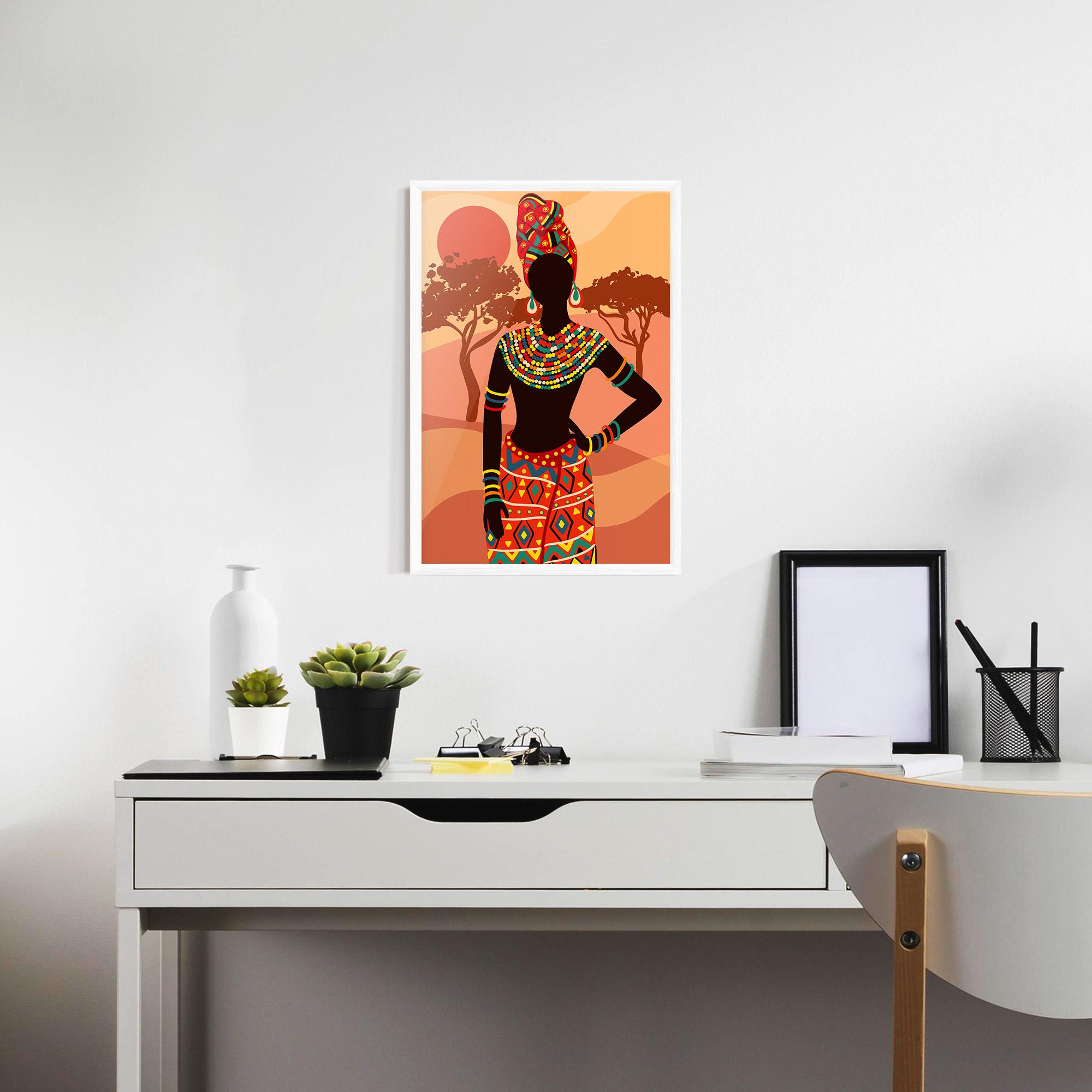 Gerahmte Poster Ethnic African Color mockup 7
