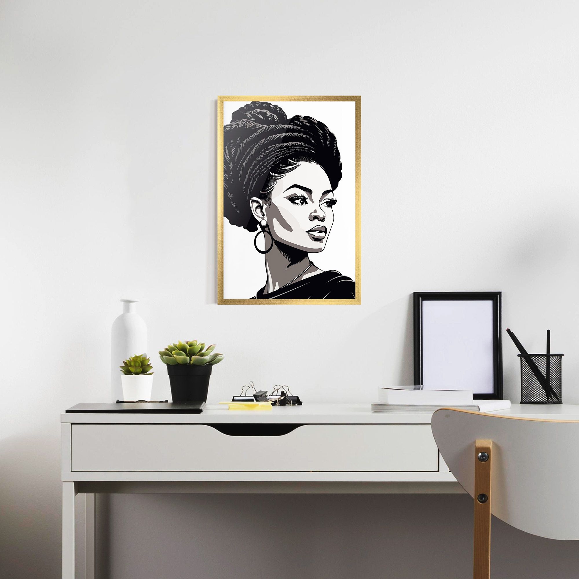 Brown Skin Woman mockup 7