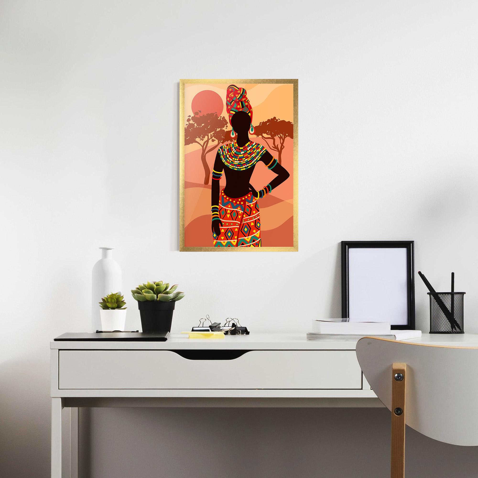Gerahmte Poster Ethnic African Color mockup 7