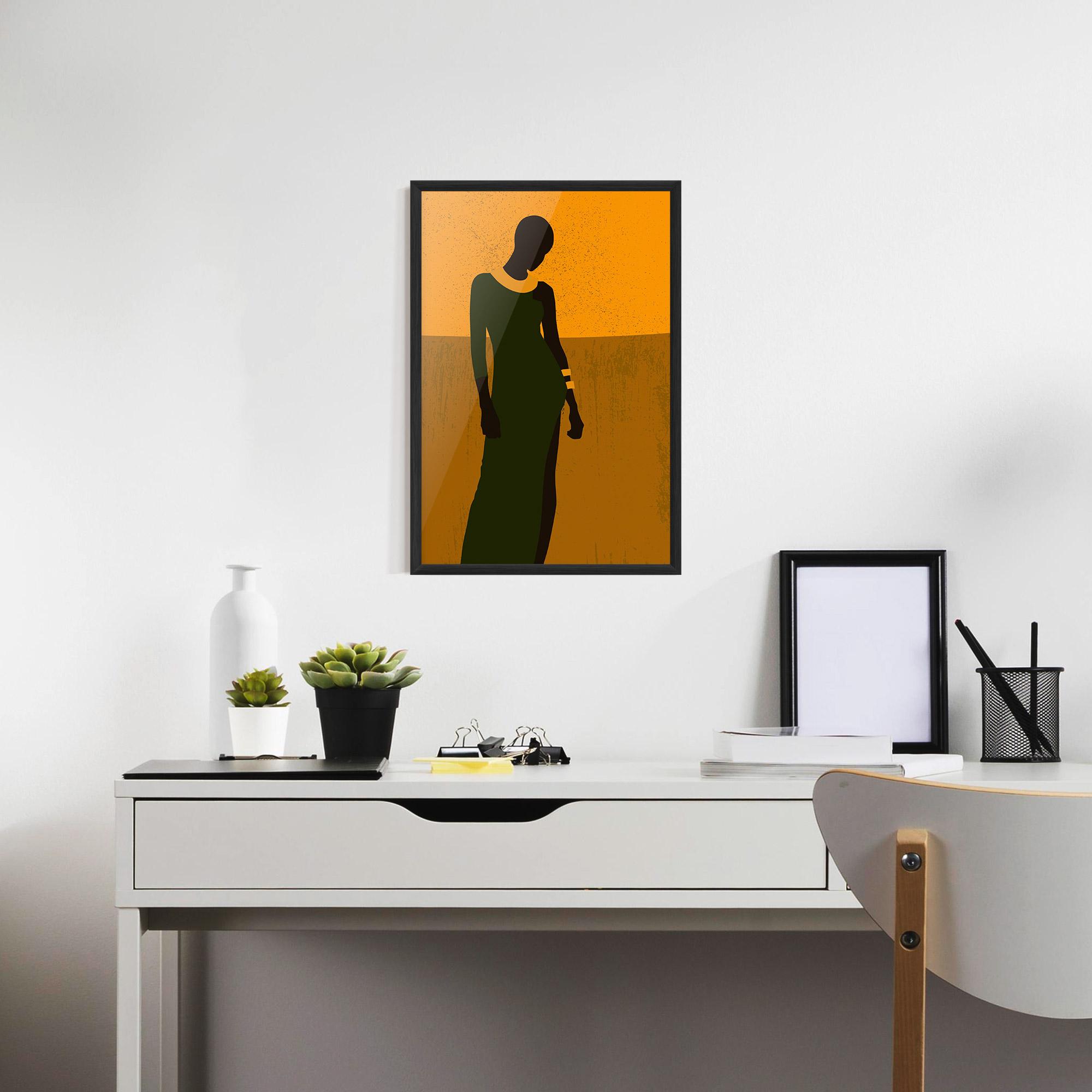 Gerahmte Poster African Dress mockup 7