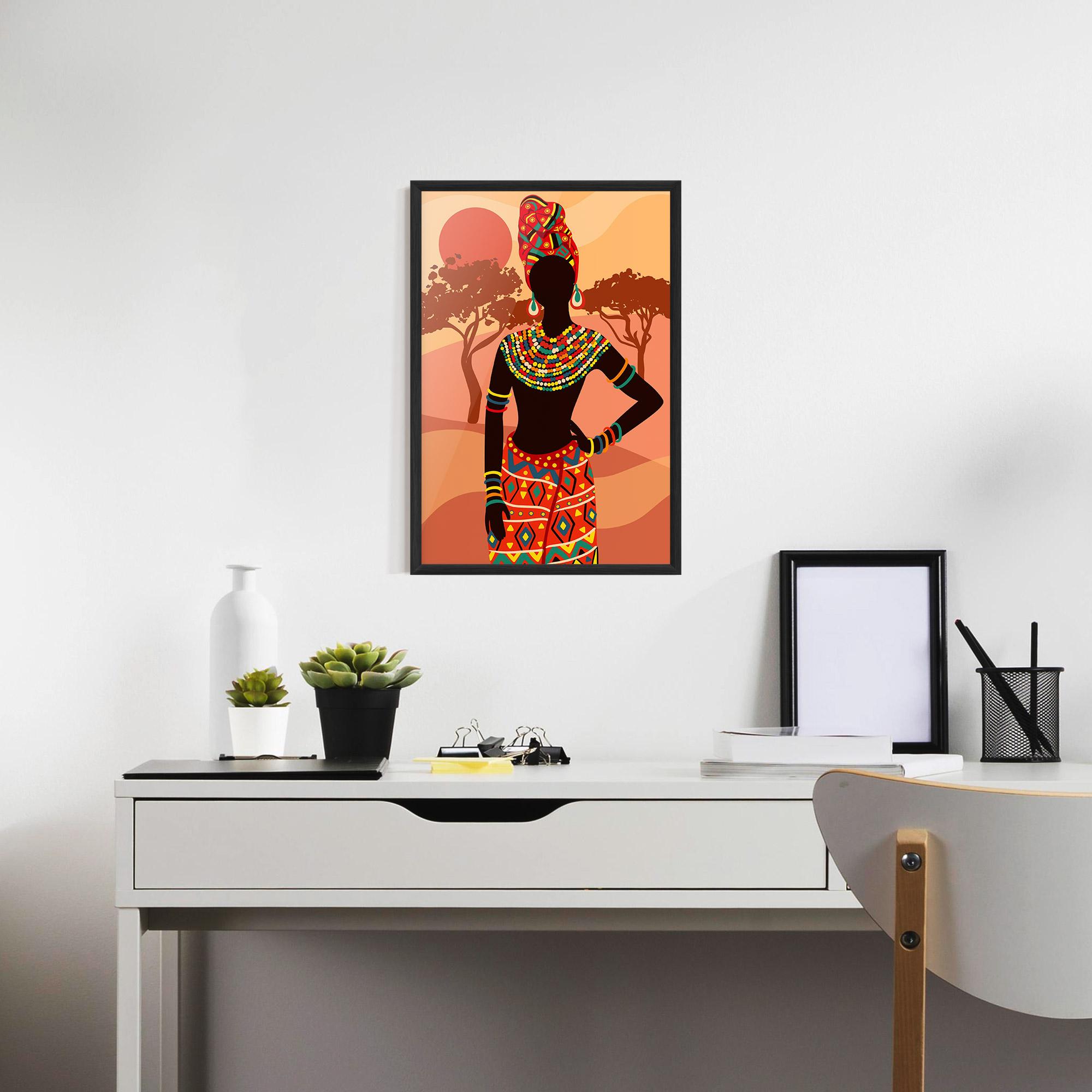 Gerahmte Poster Ethnic African Color mockup 7