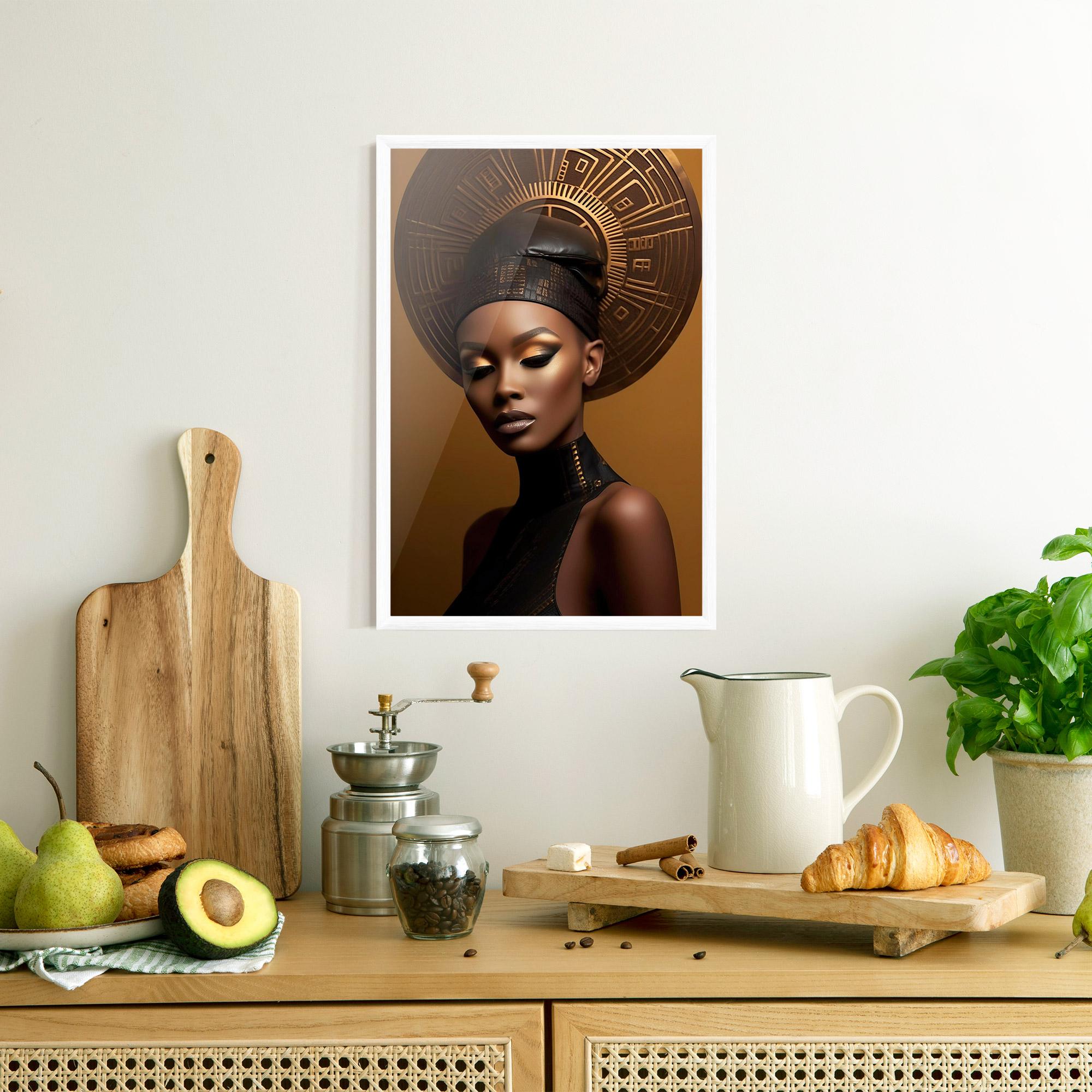 Gerahmte Poster African Abstract Art mockup 8