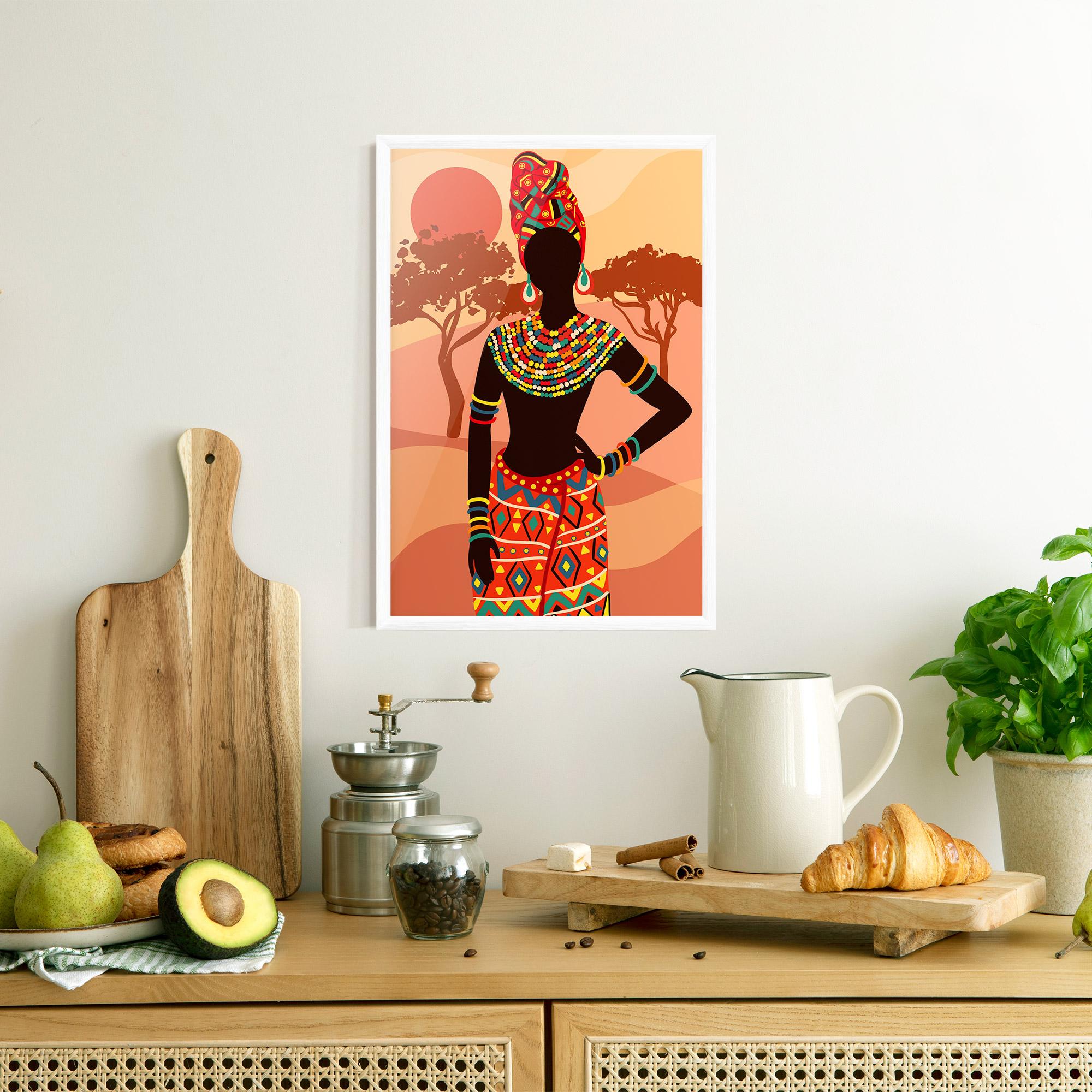 Gerahmte Poster Ethnic African Color mockup 8