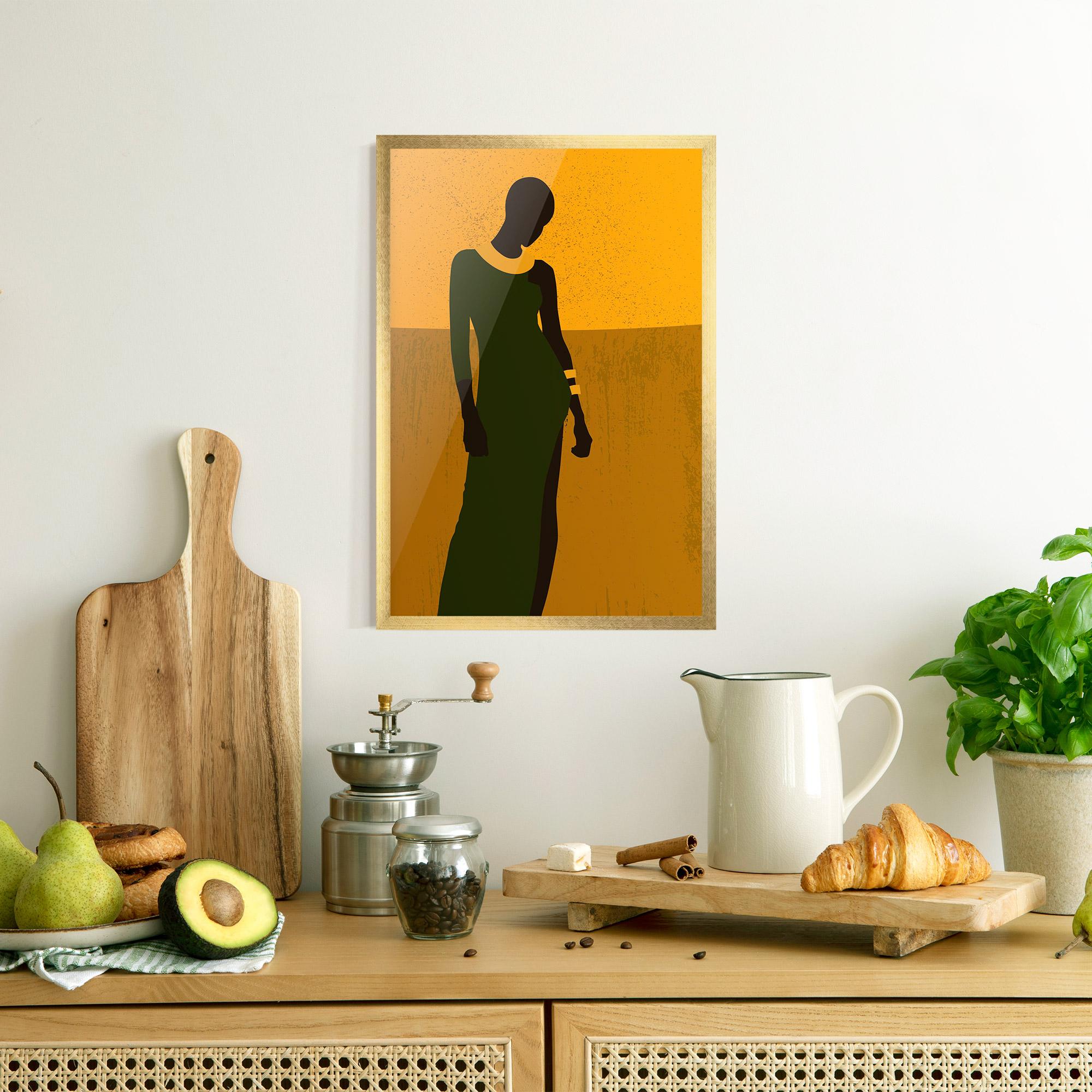 Gerahmte Poster African Dress mockup 8