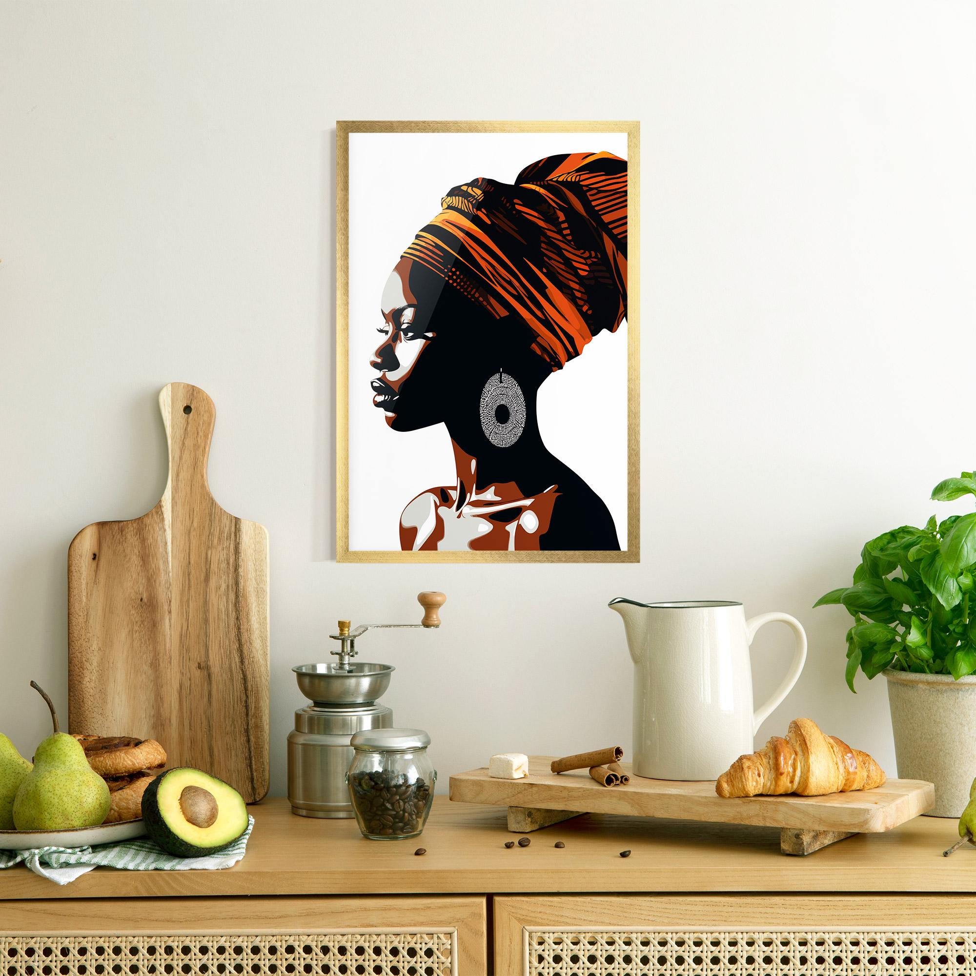 Gerahmte Poster Black Pretty Woman mockup 8