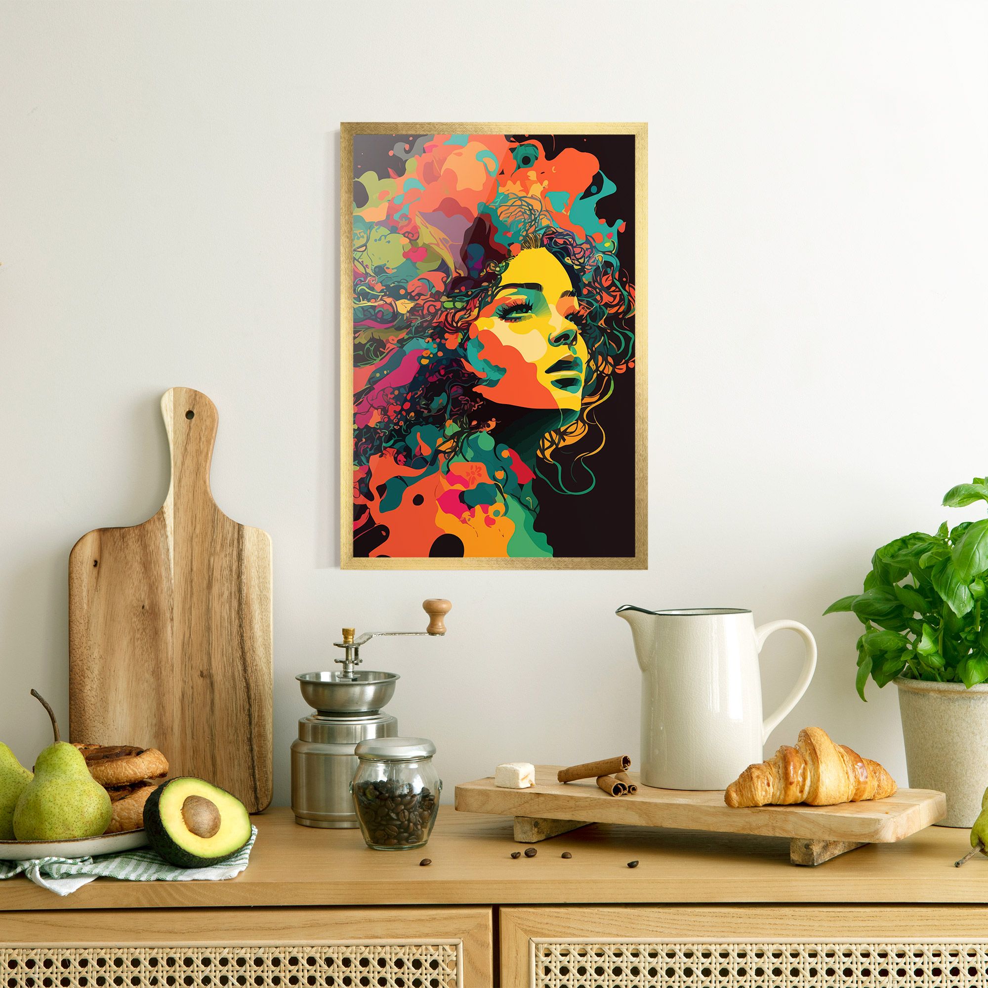 Colorful African Woman mockup 8