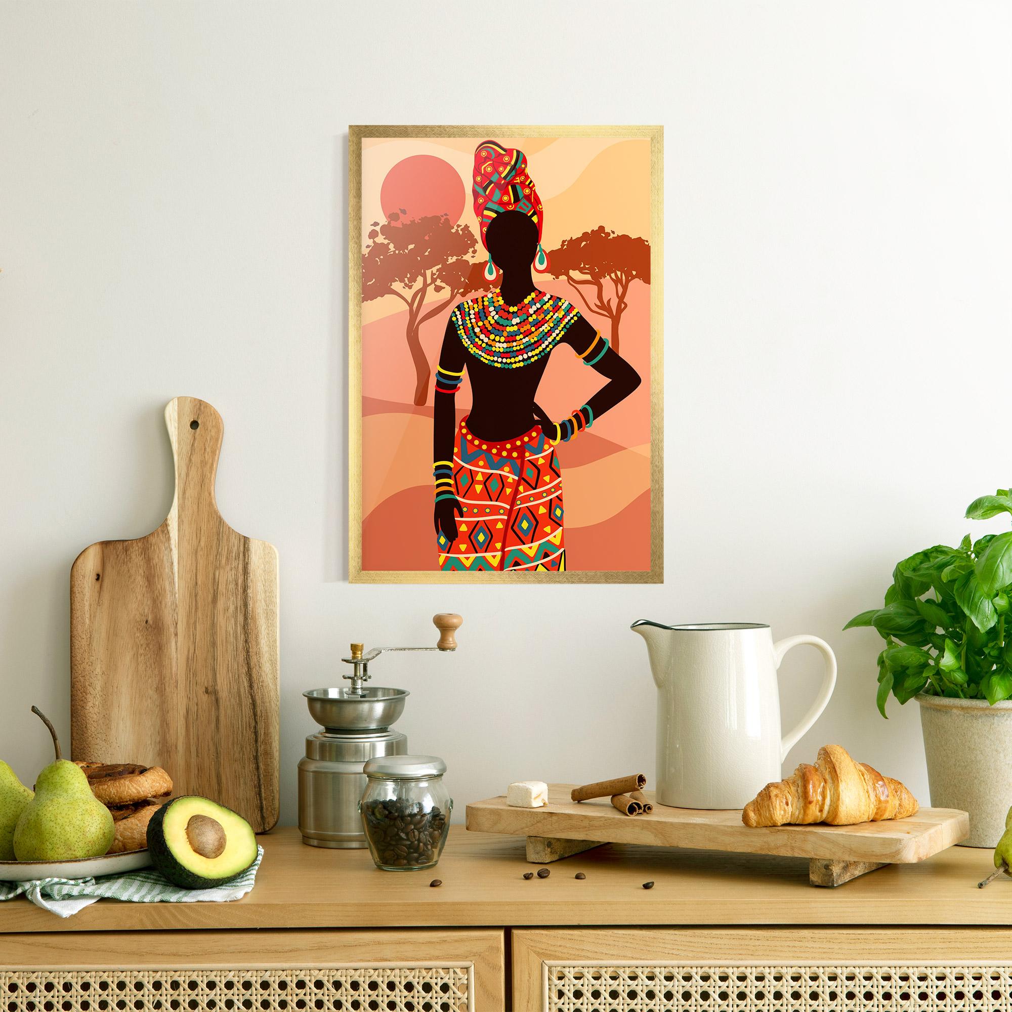 Gerahmte Poster Ethnic African Color mockup 8