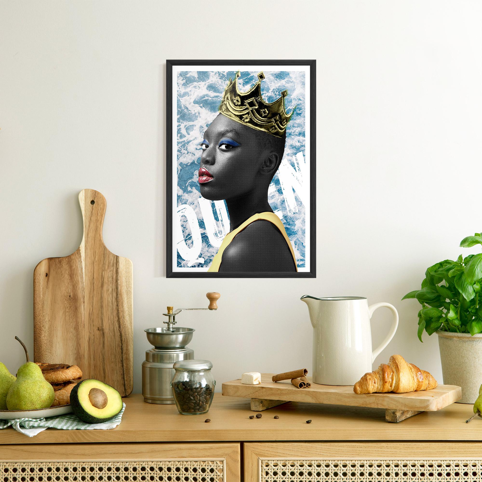 Gerahmte Poster American Woman Crown mockup 8