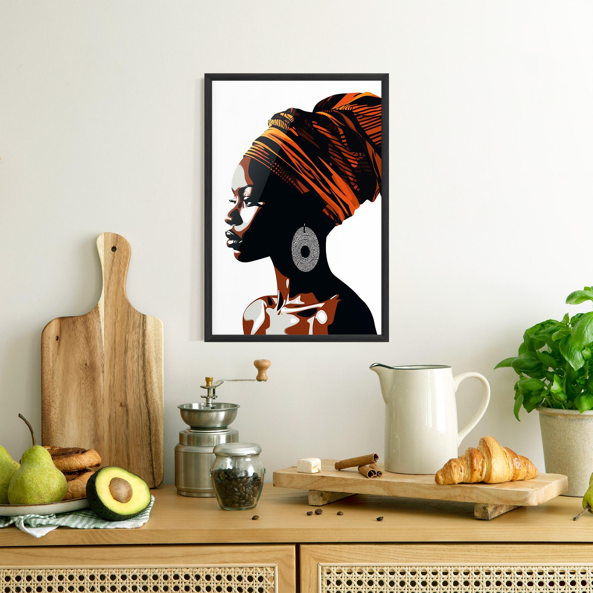 Gerahmte Poster Black Pretty Woman mockup 8