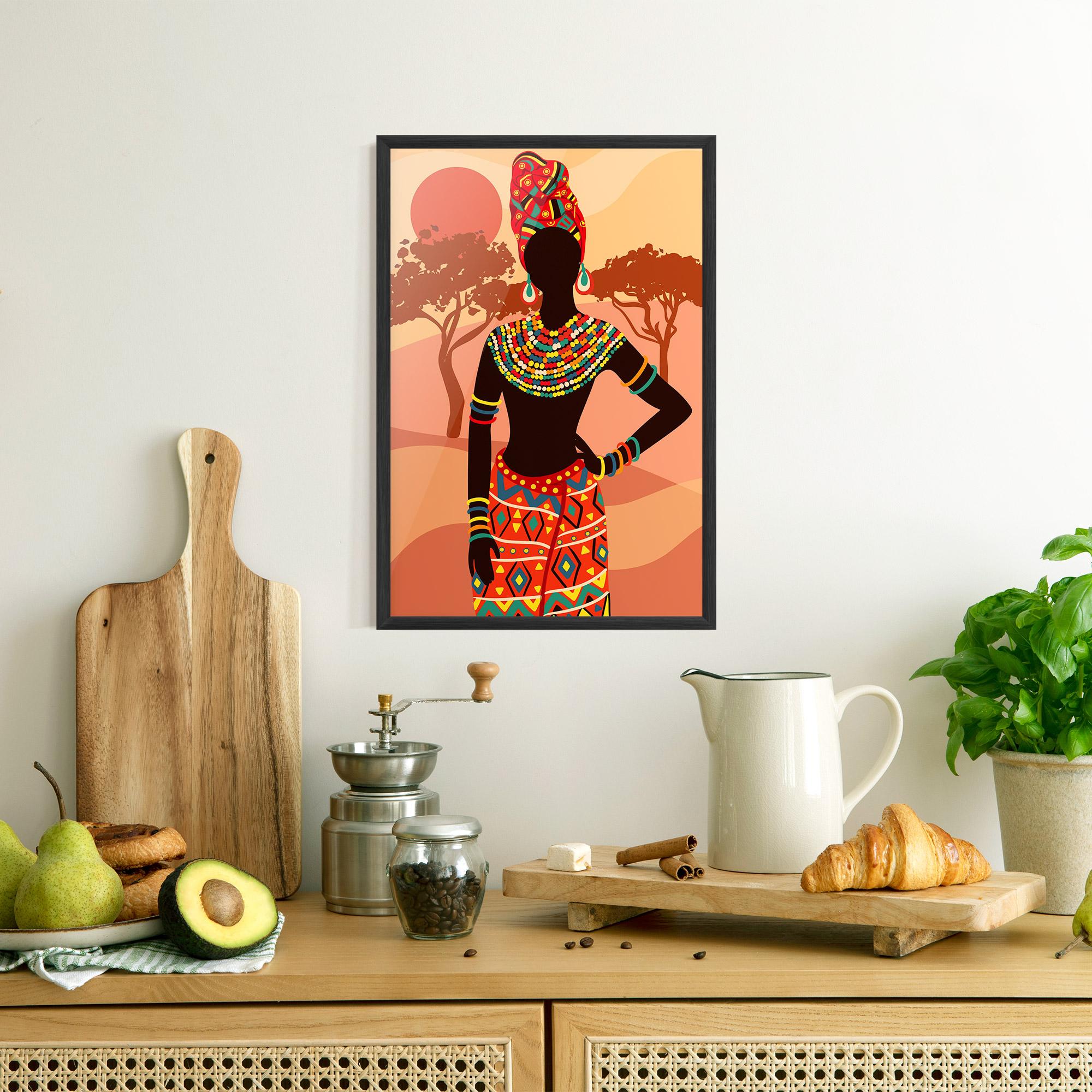 Gerahmte Poster Ethnic African Color mockup 8