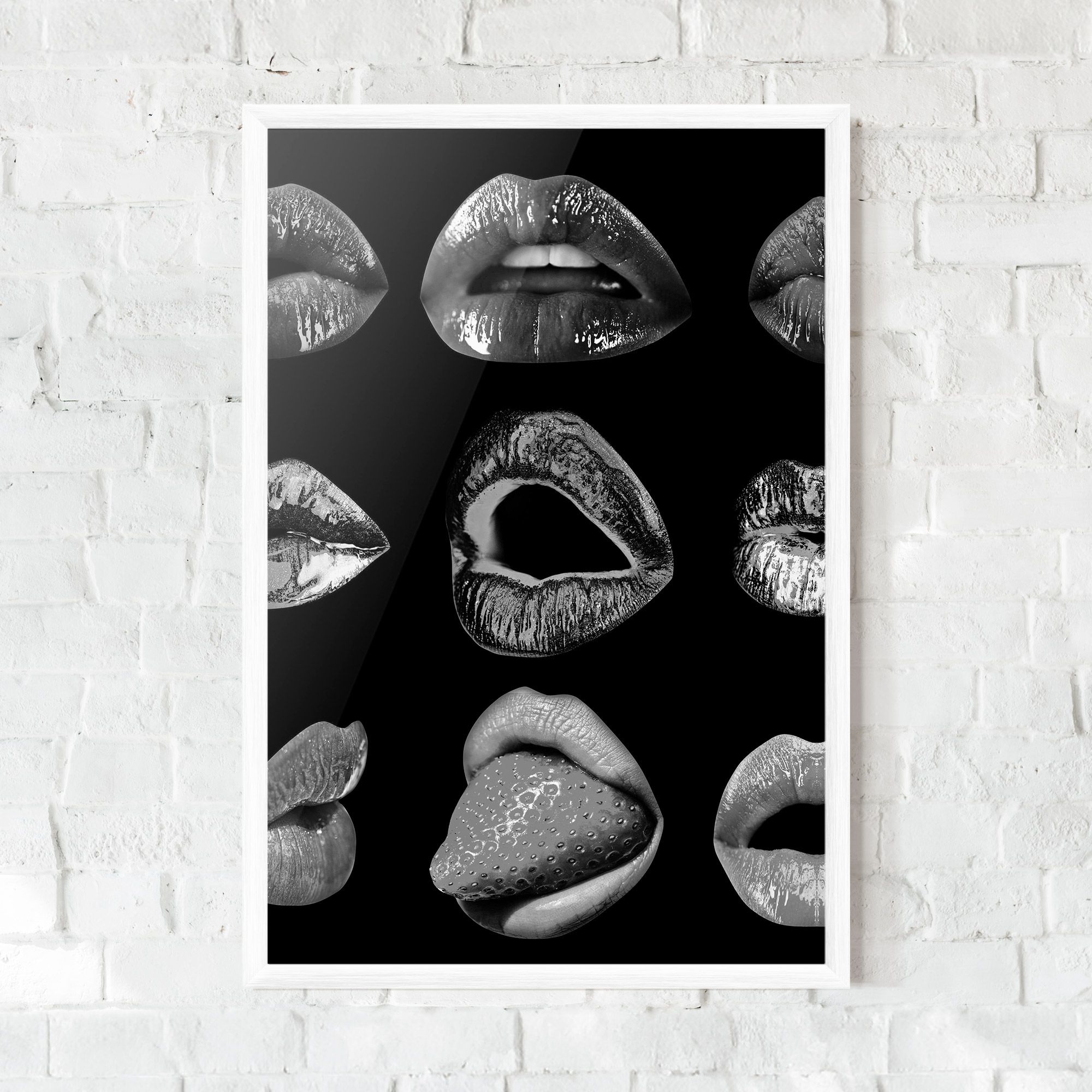 Grey Lips Collage mockup 0
