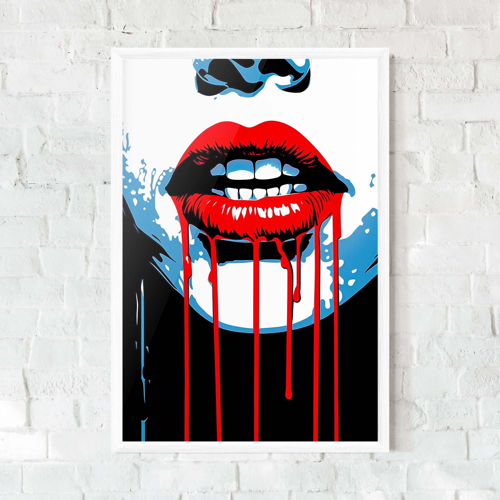 Red Lipstick Flowing mockup 0