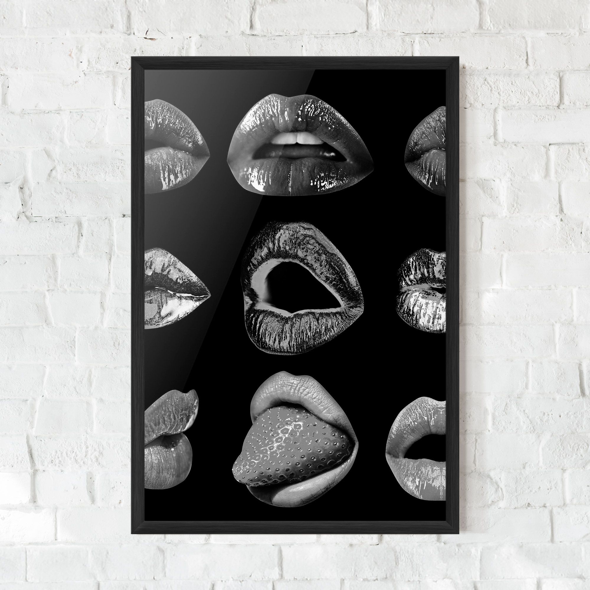 Grey Lips Collage mockup 0