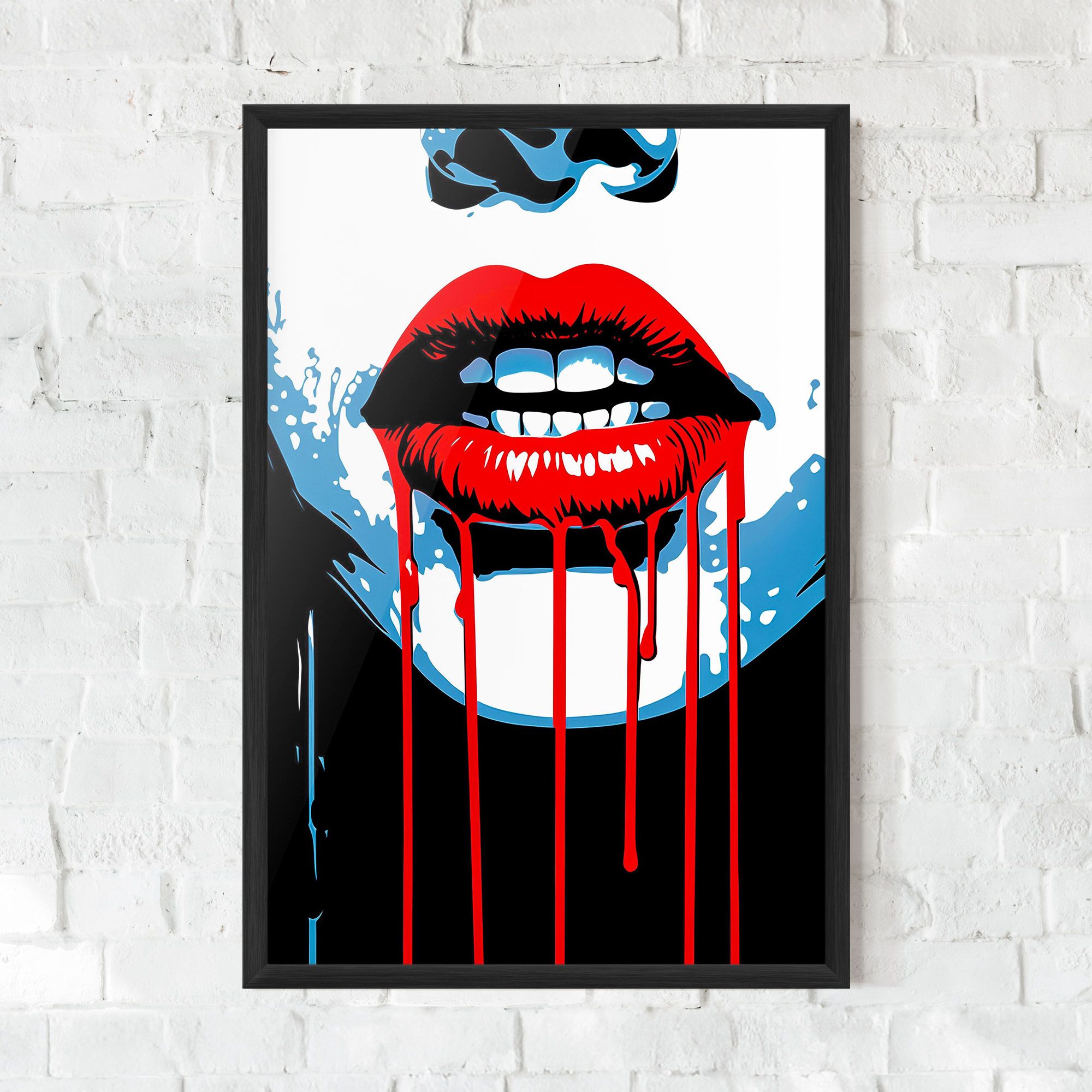 Red Lipstick Flowing mockup 0