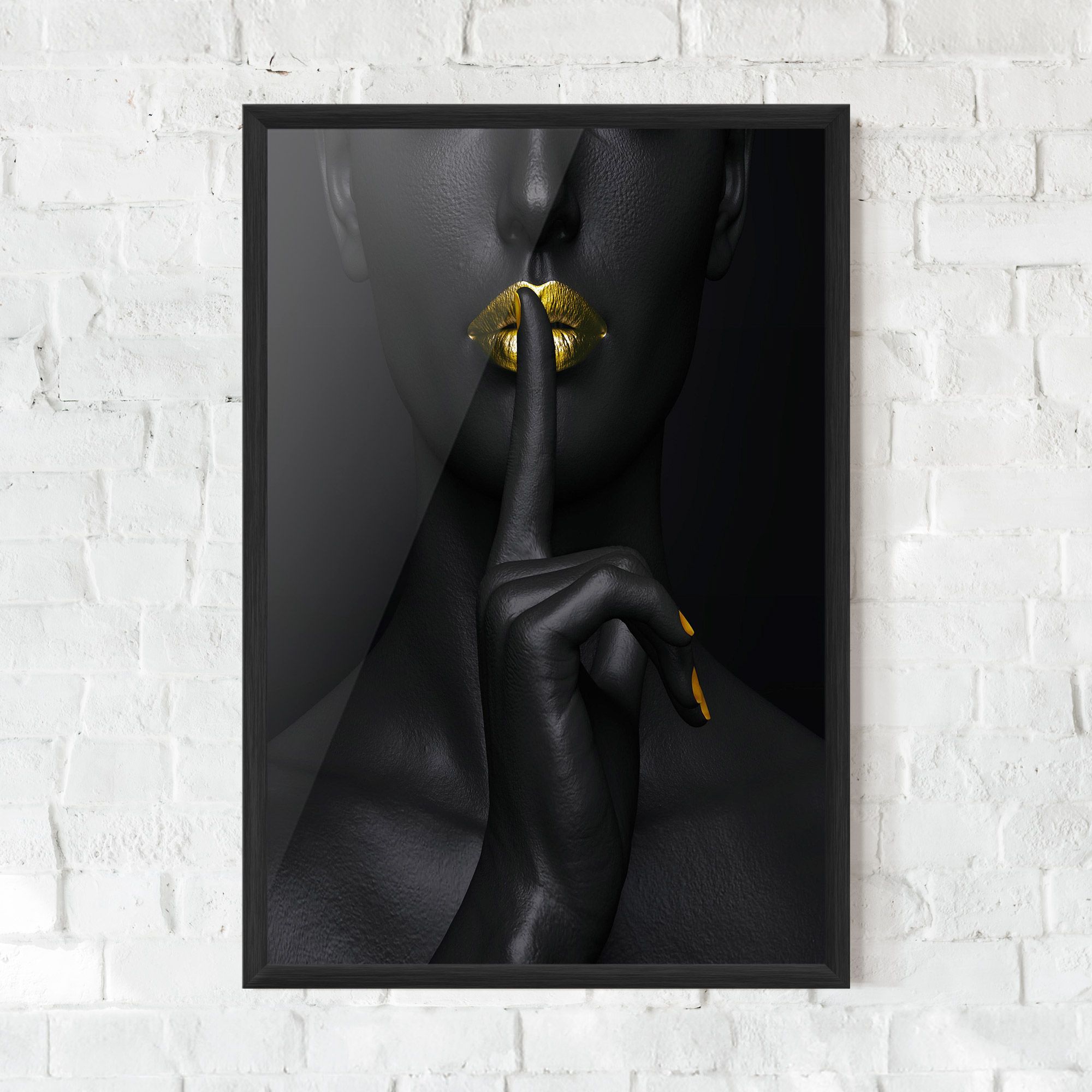 Silence Lips Portrait mockup 0