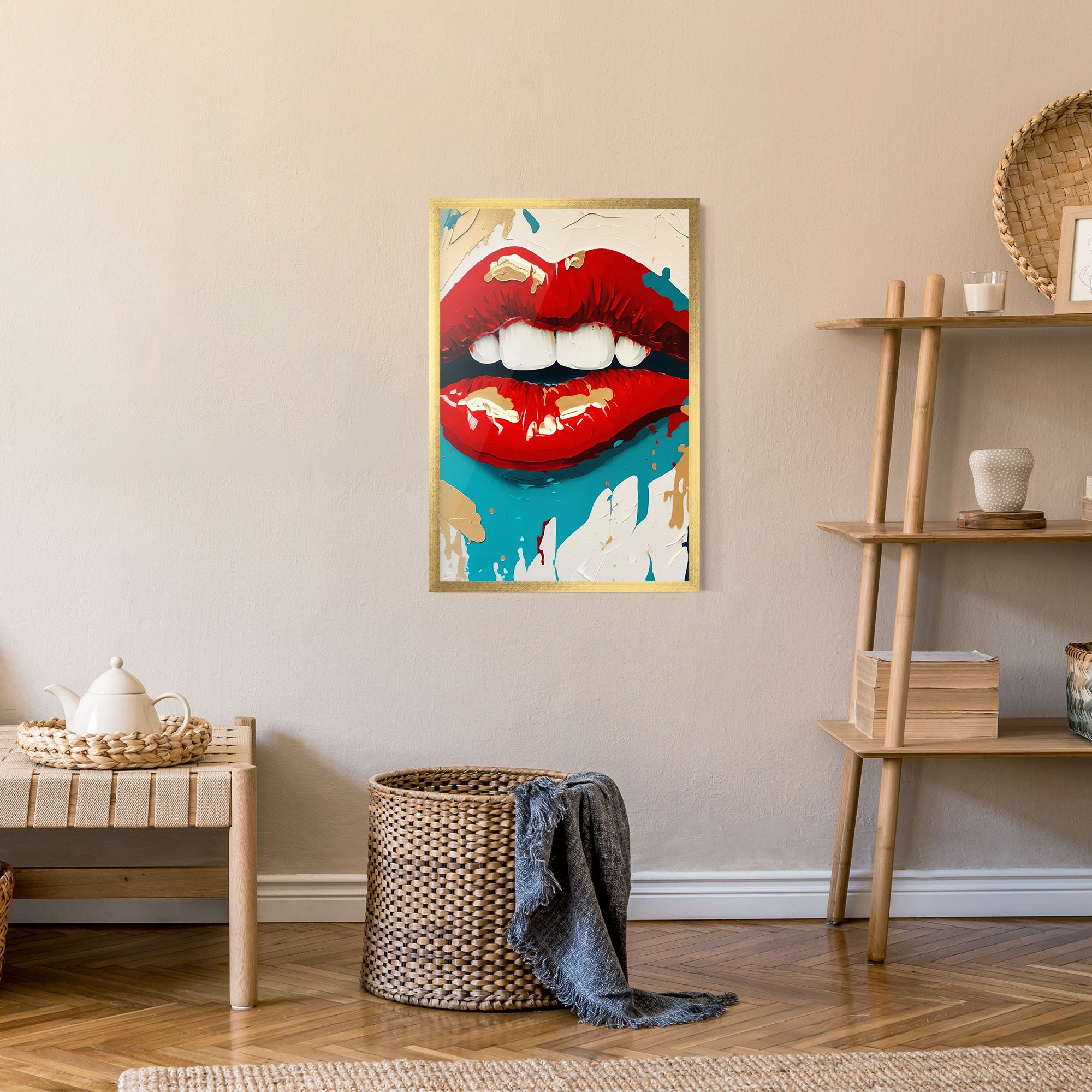 Red Gold Lips mockup 9