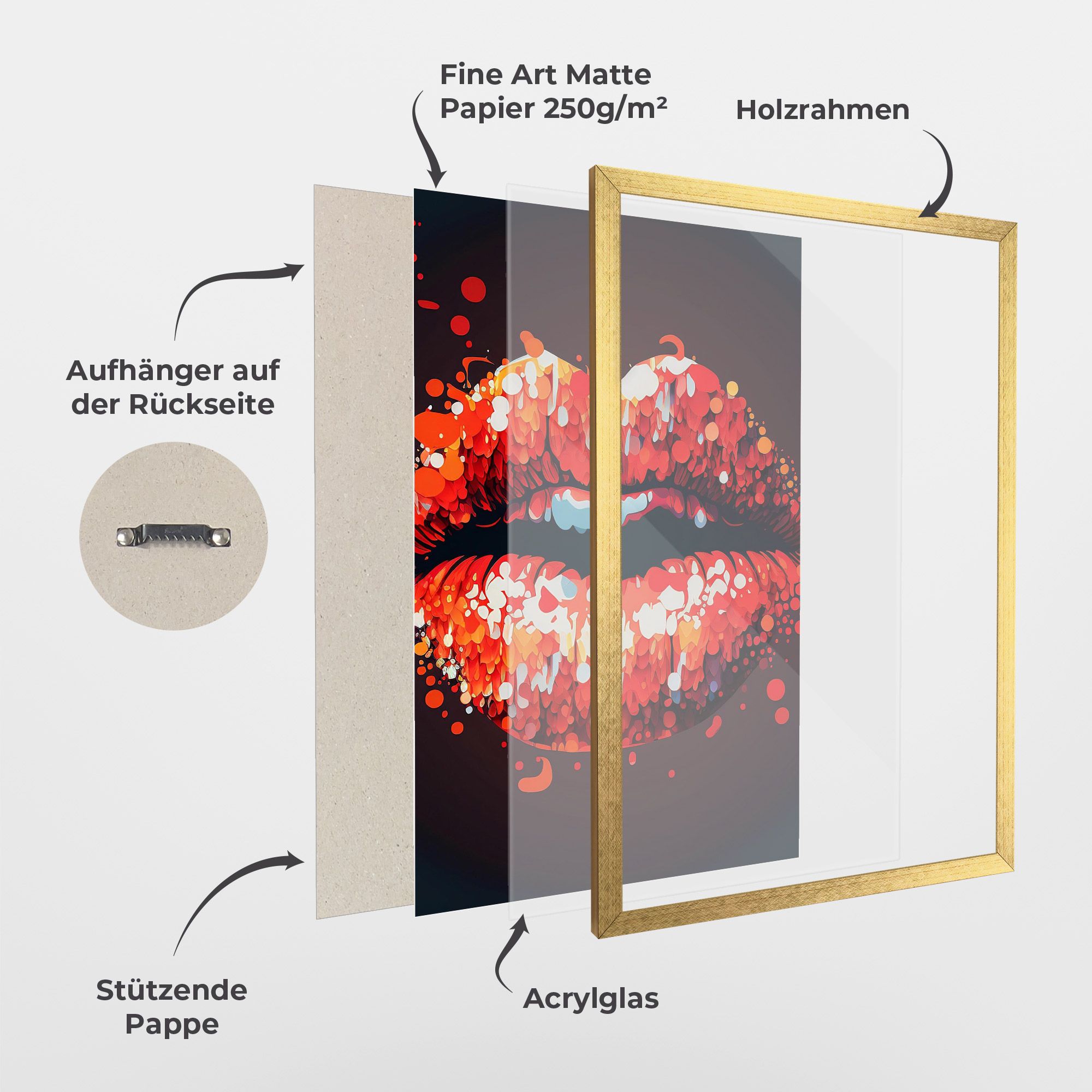 Red Lips With Word Lips It mockup 1