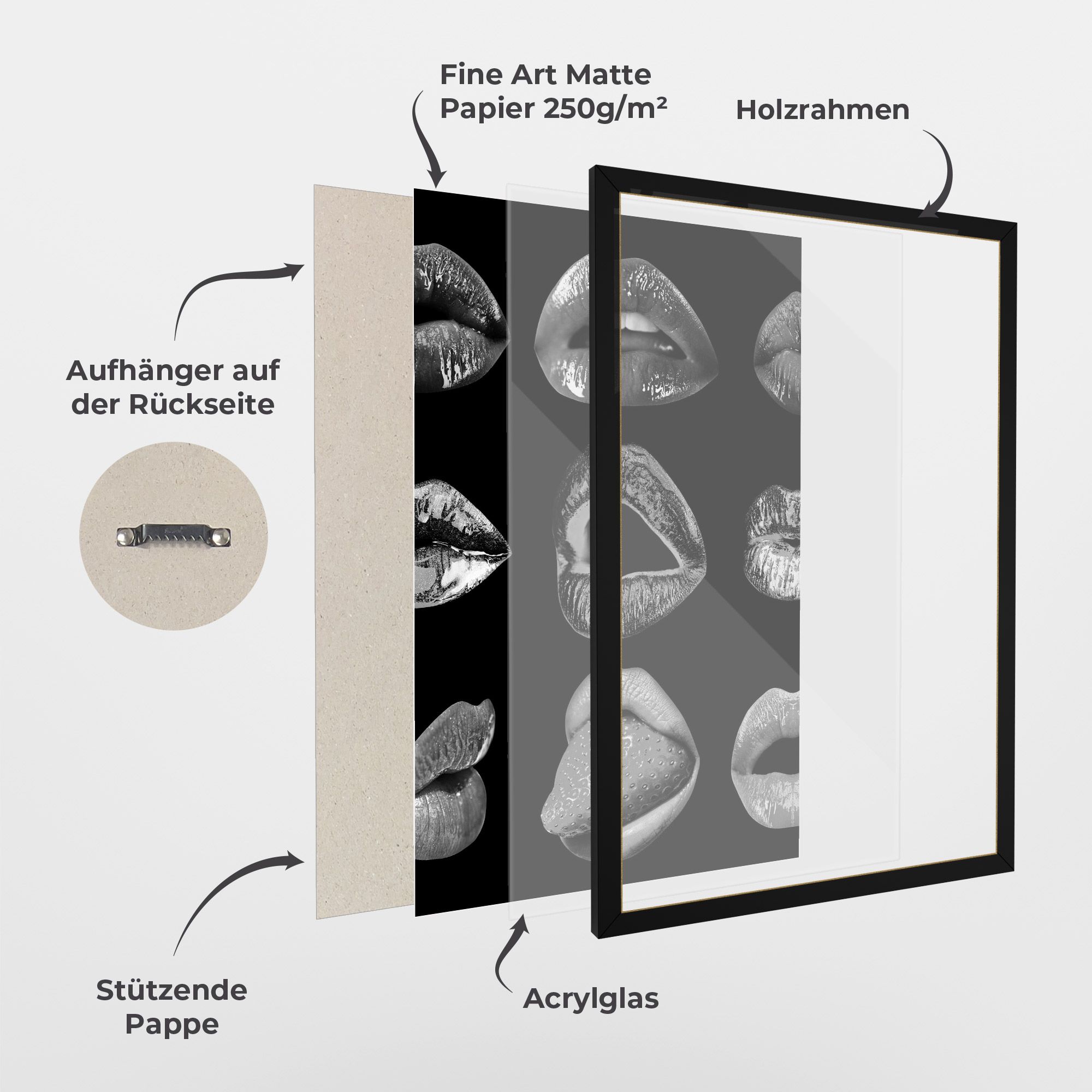 Grey Lips Collage mockup 1