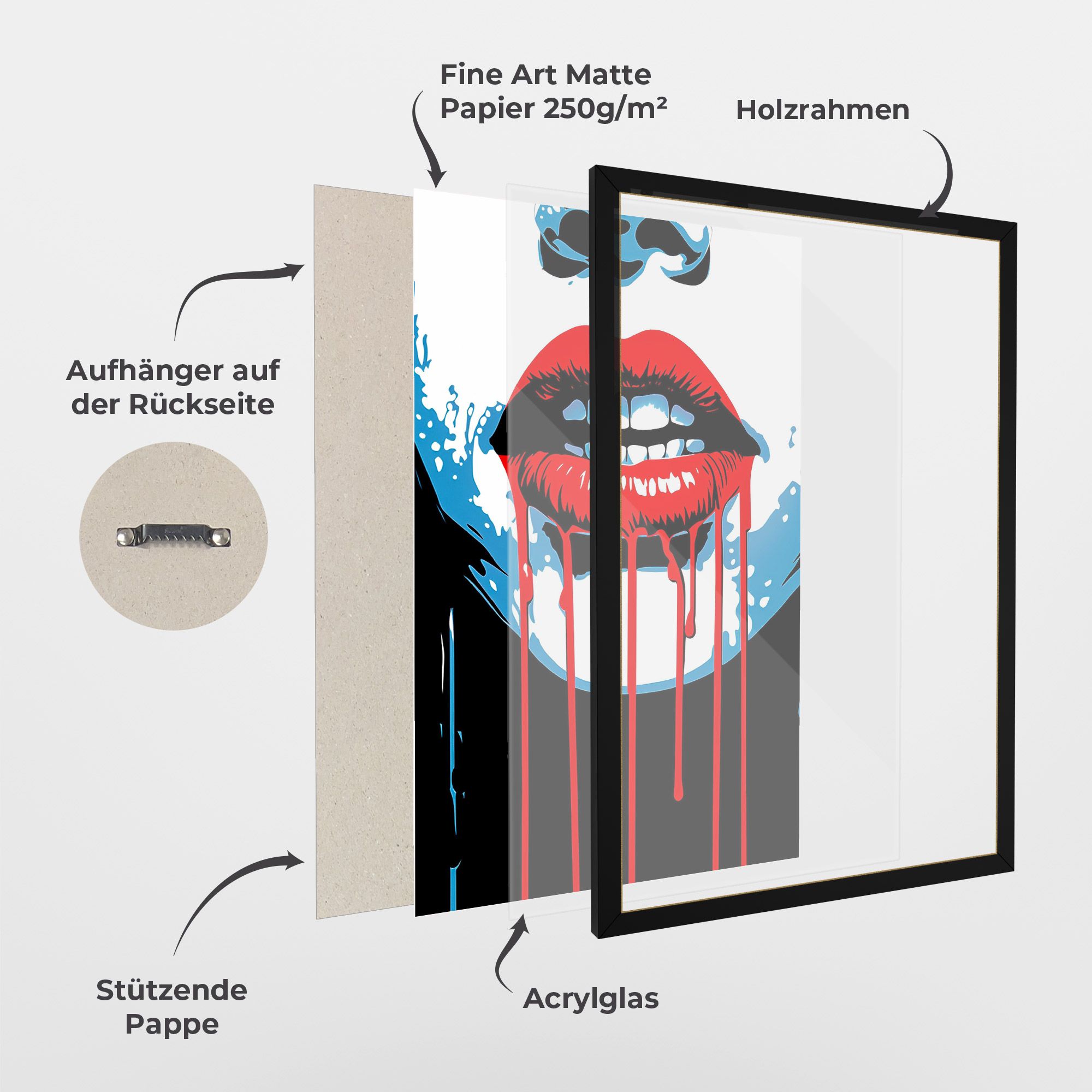 Red Lipstick Flowing mockup 1