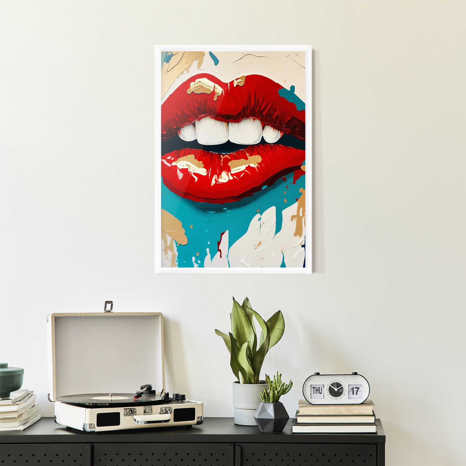 Red Gold Lips mockup 2