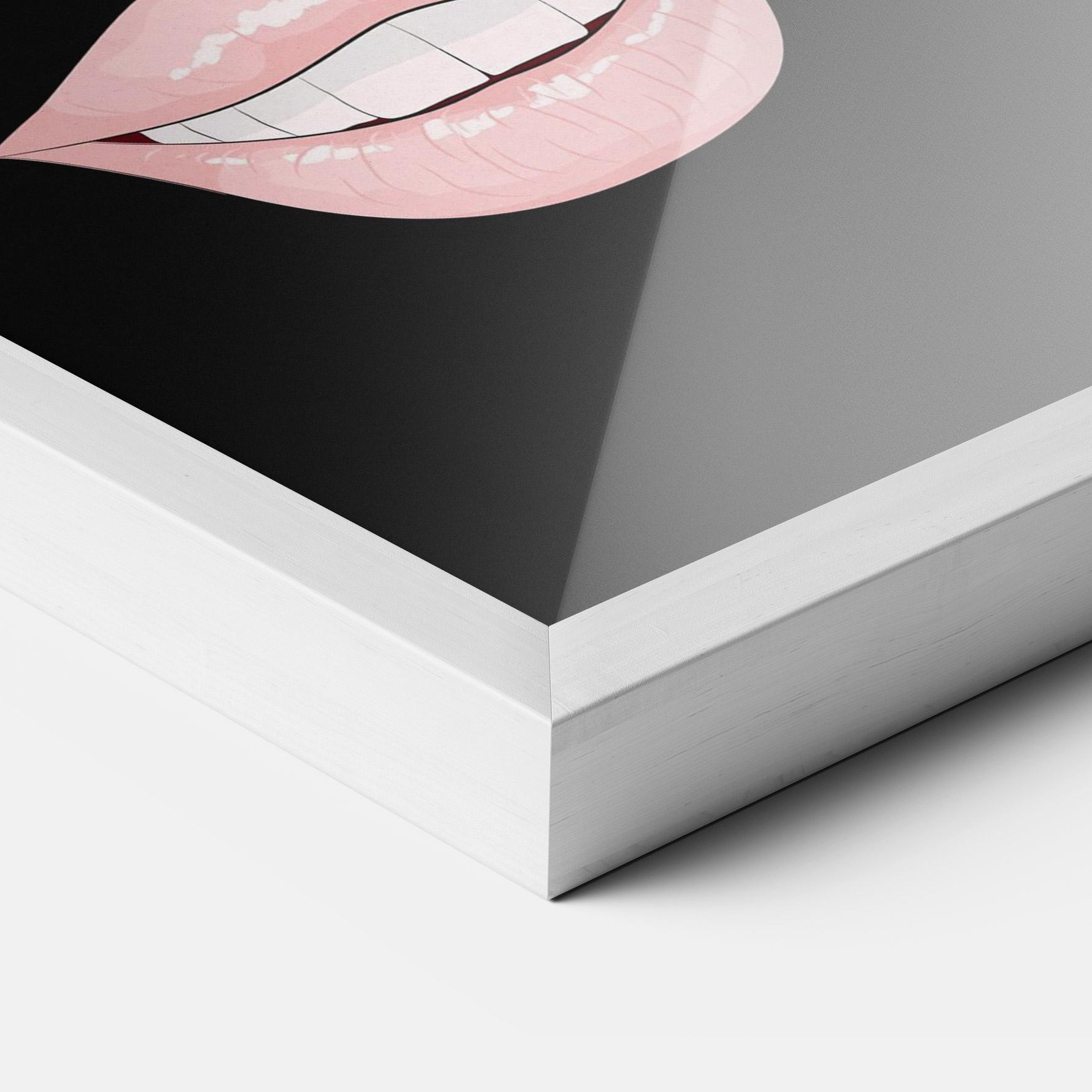 Gerahmte Poster Colorful Lips mockup 3