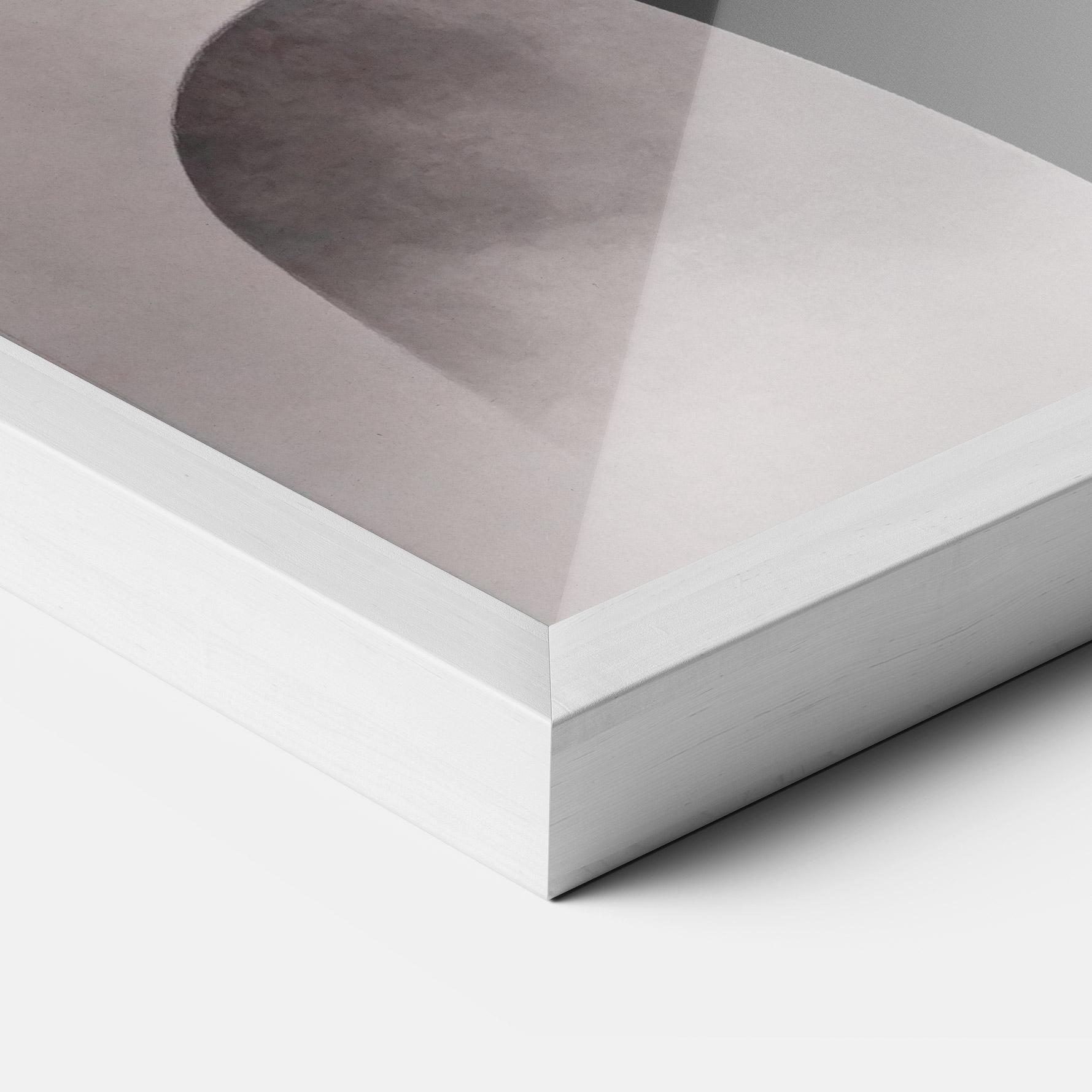 Gerahmte Poster Grey Lips mockup 3