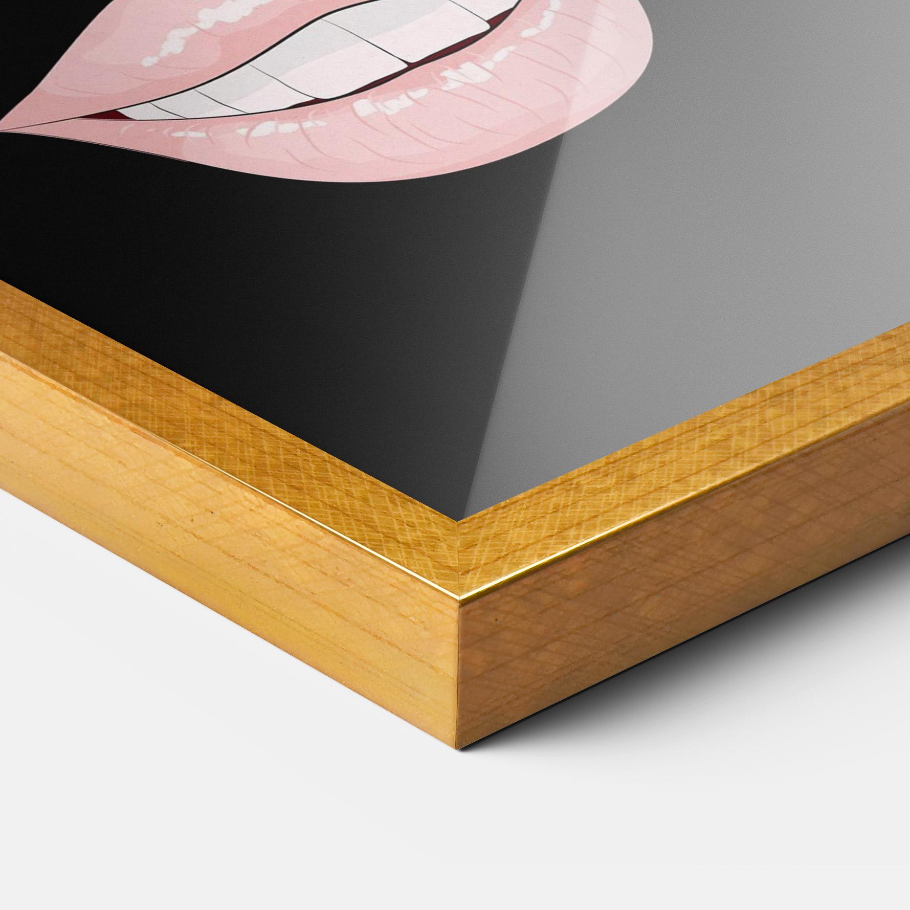 Gerahmte Poster Colorful Lips mockup 3