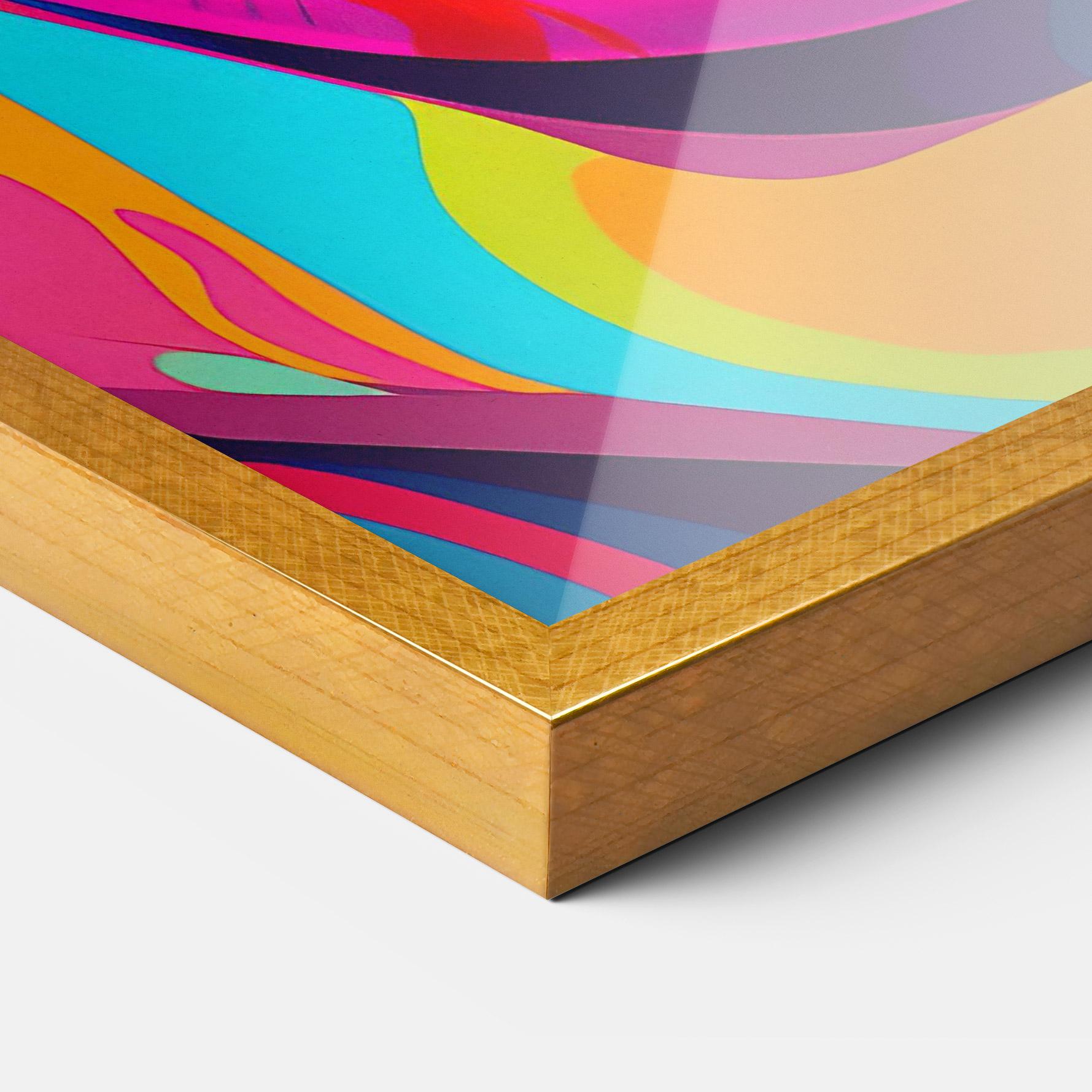 Gerahmte Poster Pop Art Mouth mockup 3