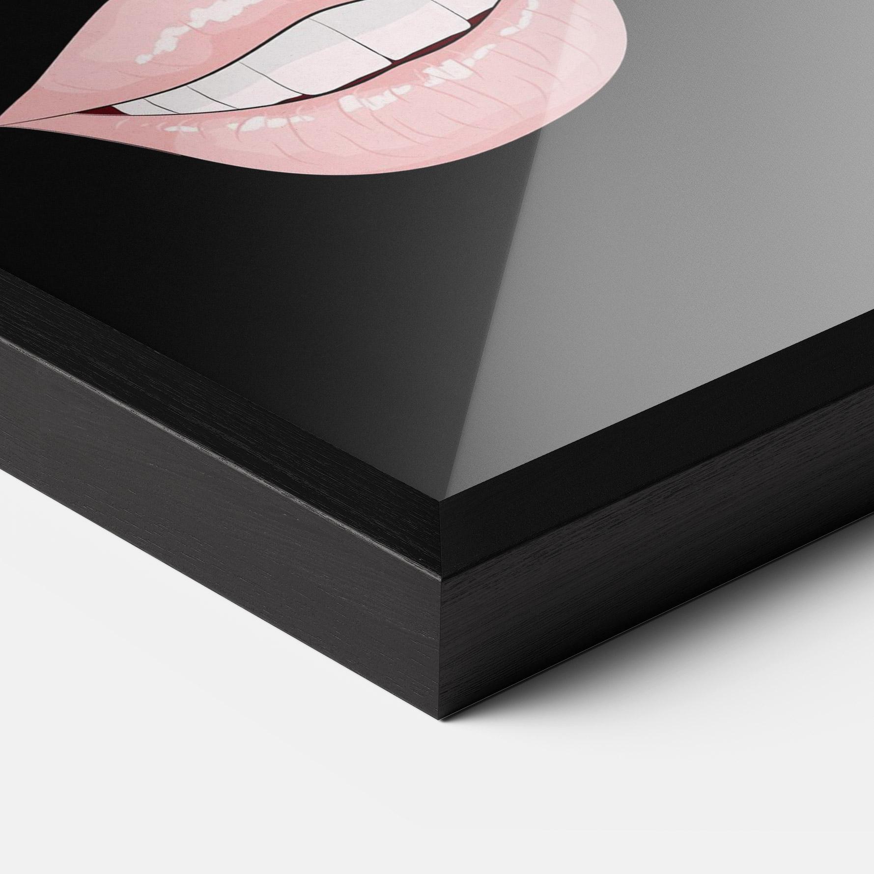 Gerahmte Poster Colorful Lips mockup 3