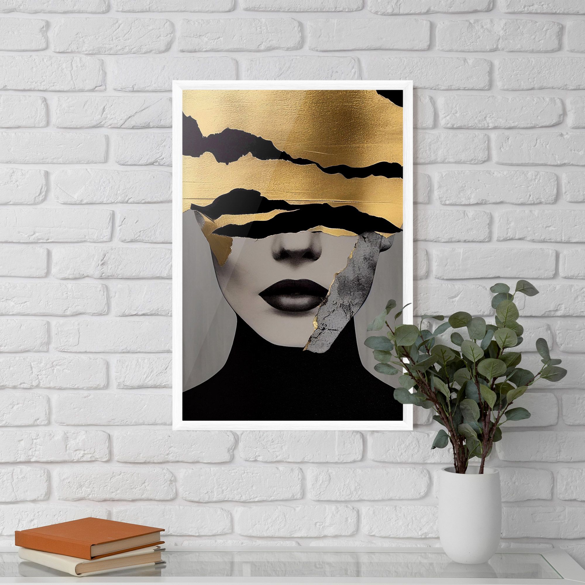 Grey Gold Lips mockup 5