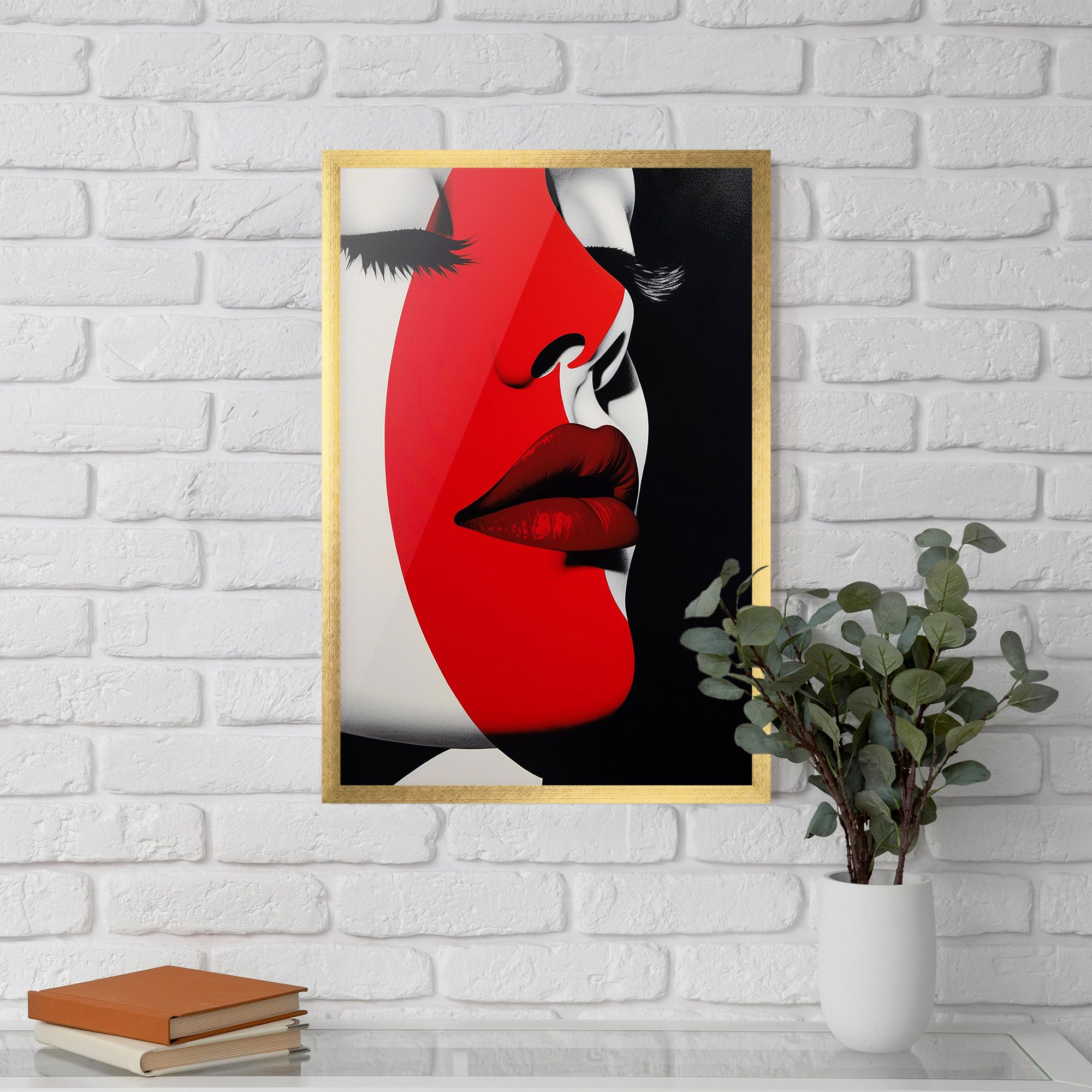 Dark Red Lips mockup 5