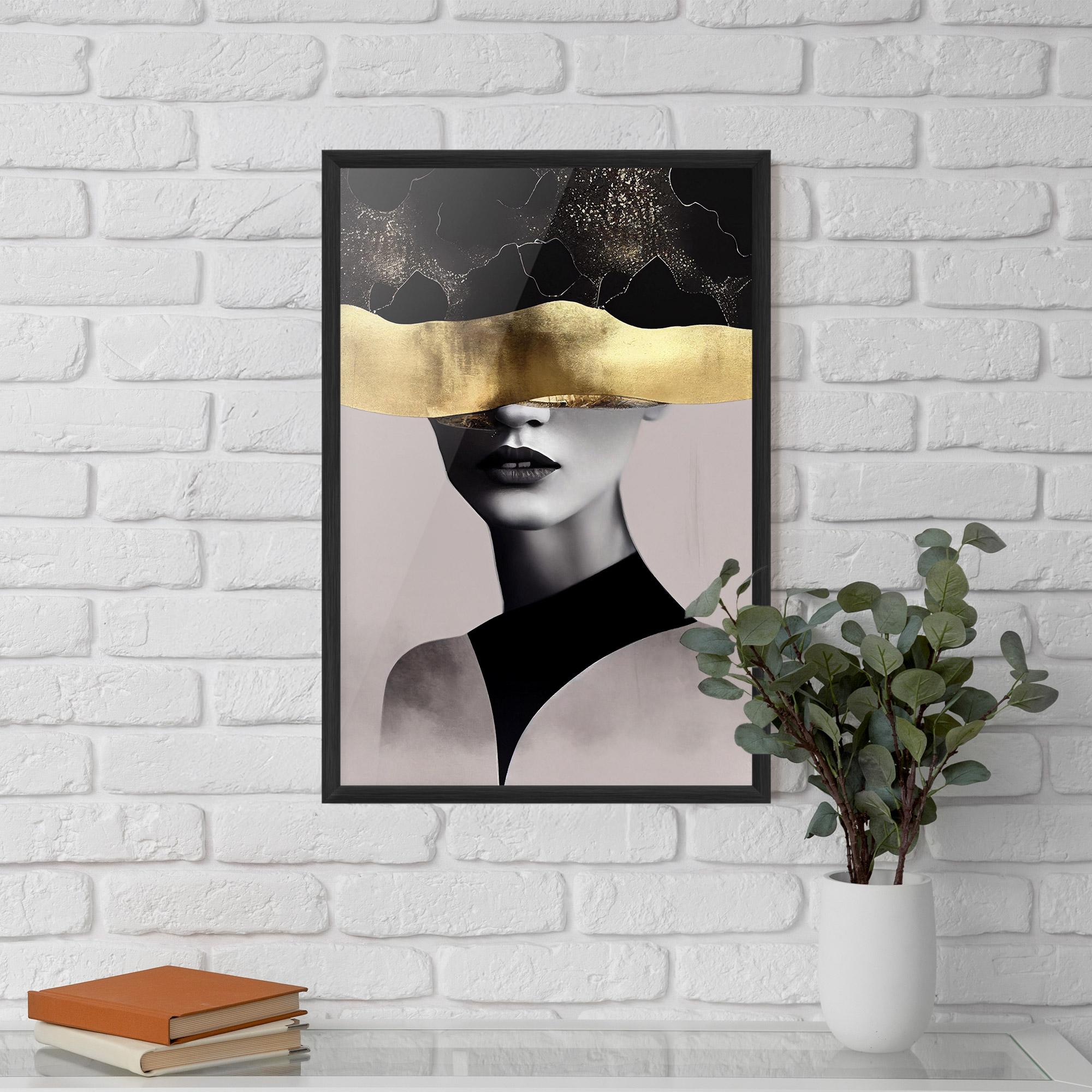 Gerahmte Poster Grey Lips mockup 5