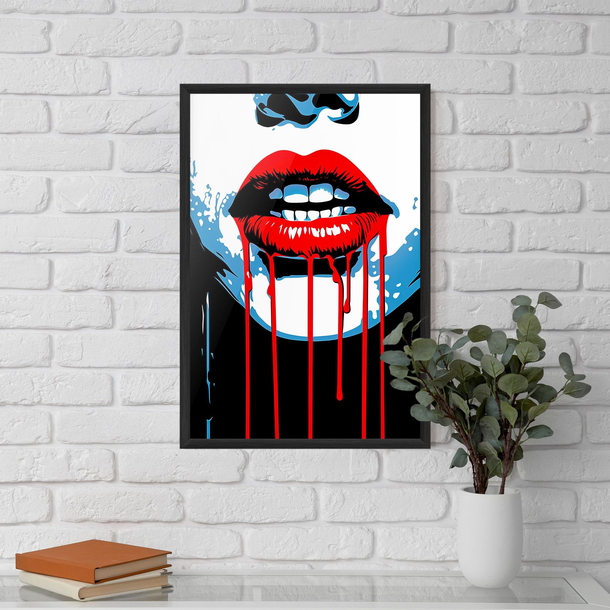 Red Lipstick Flowing mockup 5