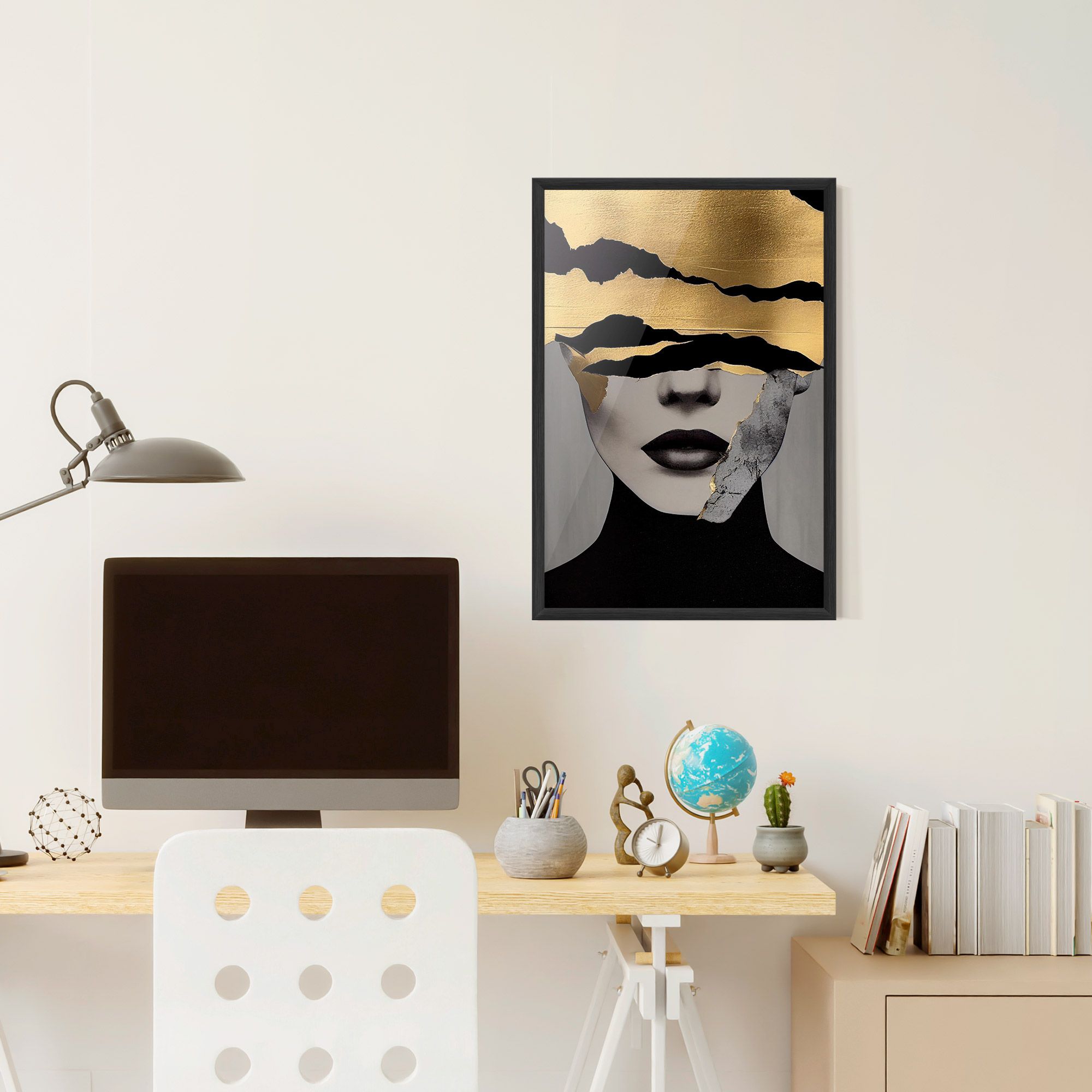 Grey Gold Lips mockup 6