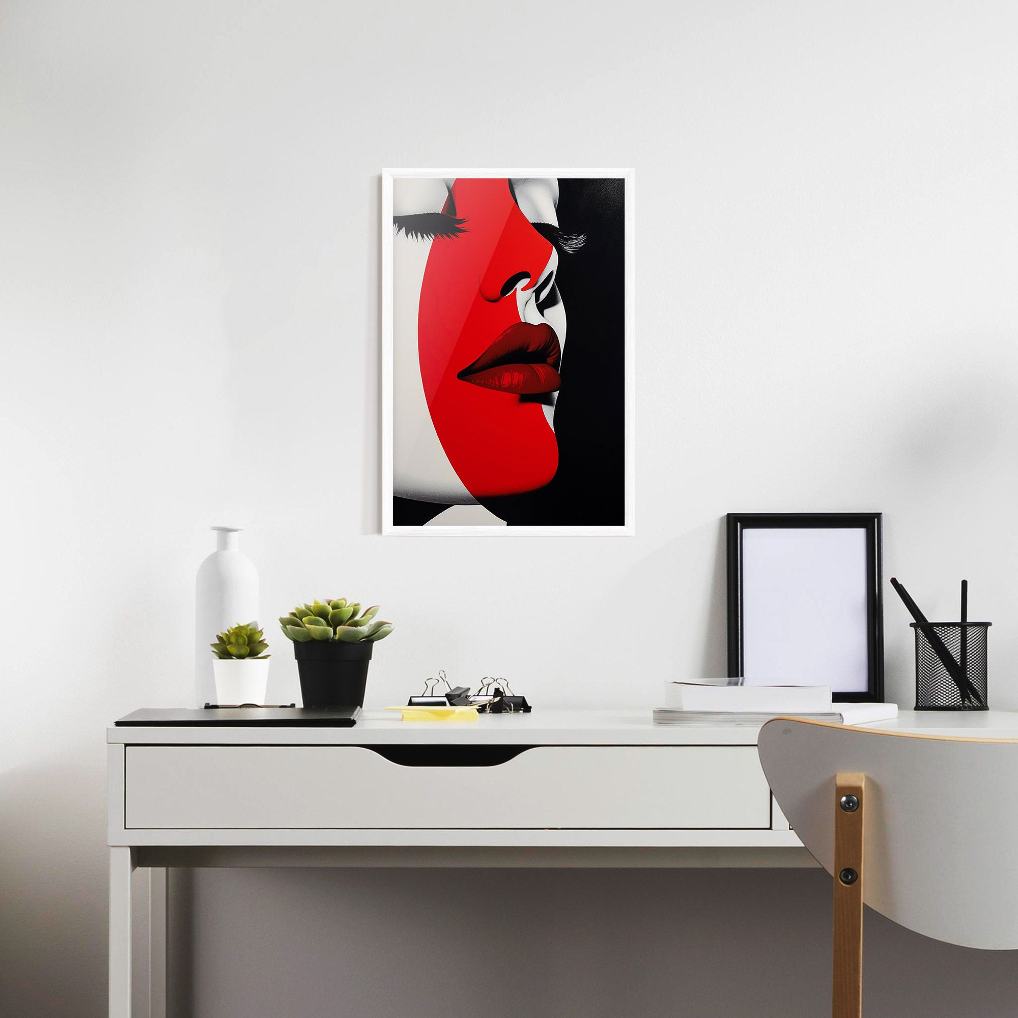 Dark Red Lips mockup 7