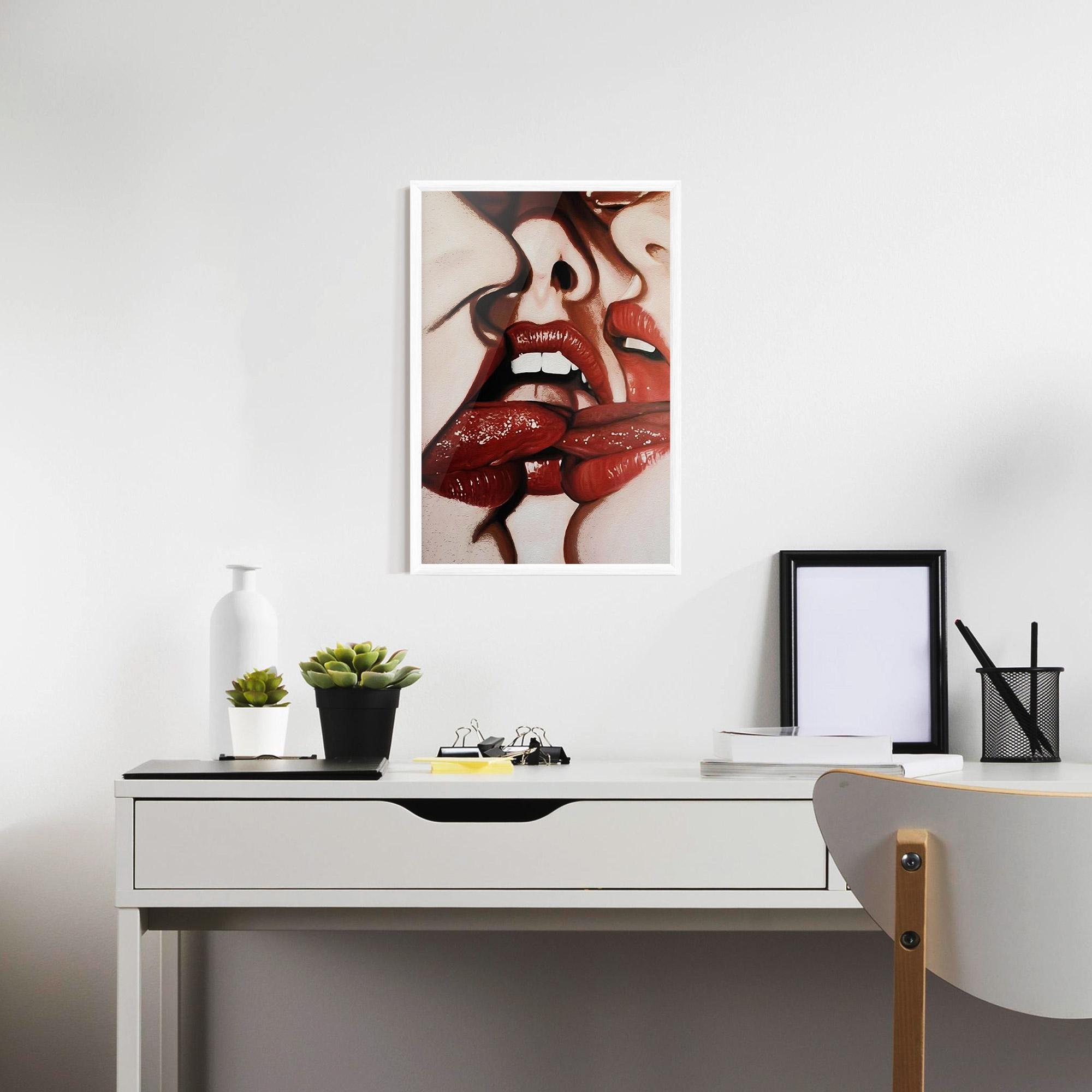 Gerahmte Poster Tree Red Lips mockup 7