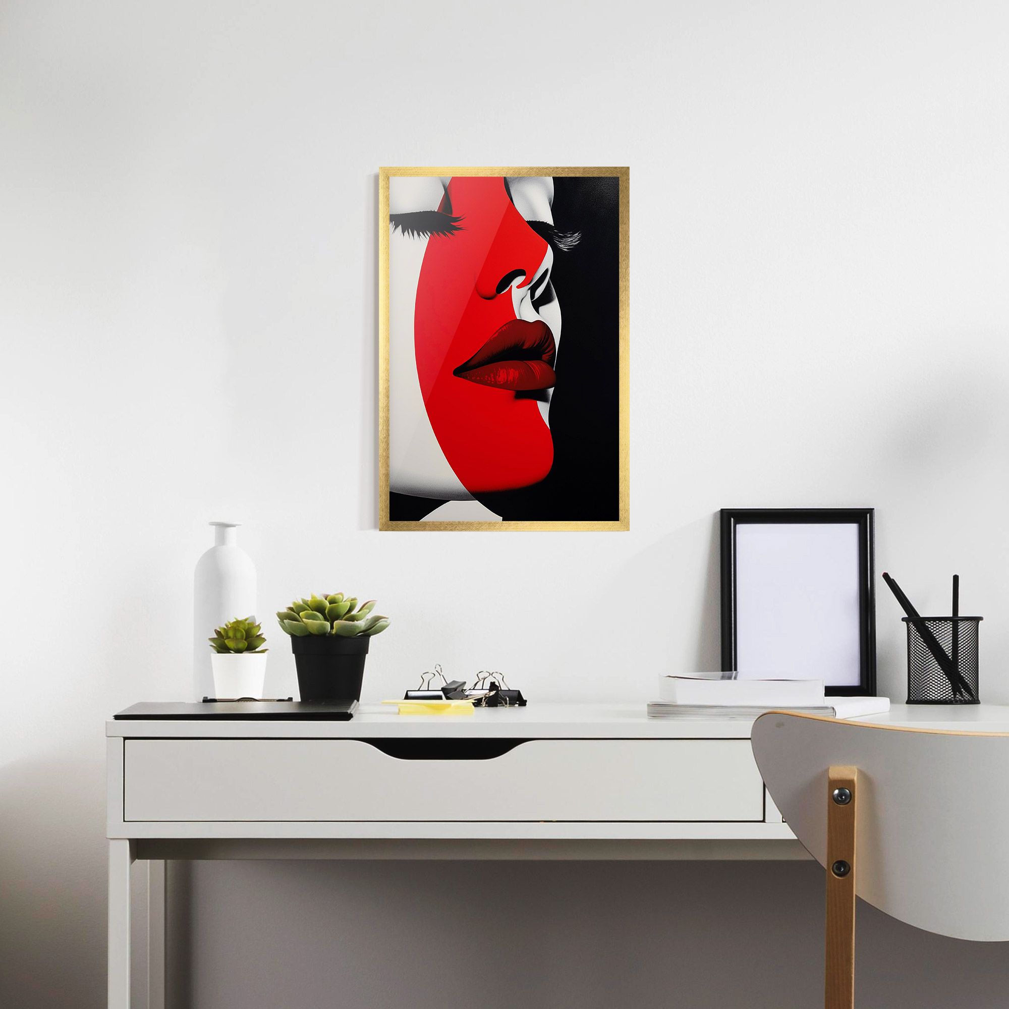 Dark Red Lips mockup 7