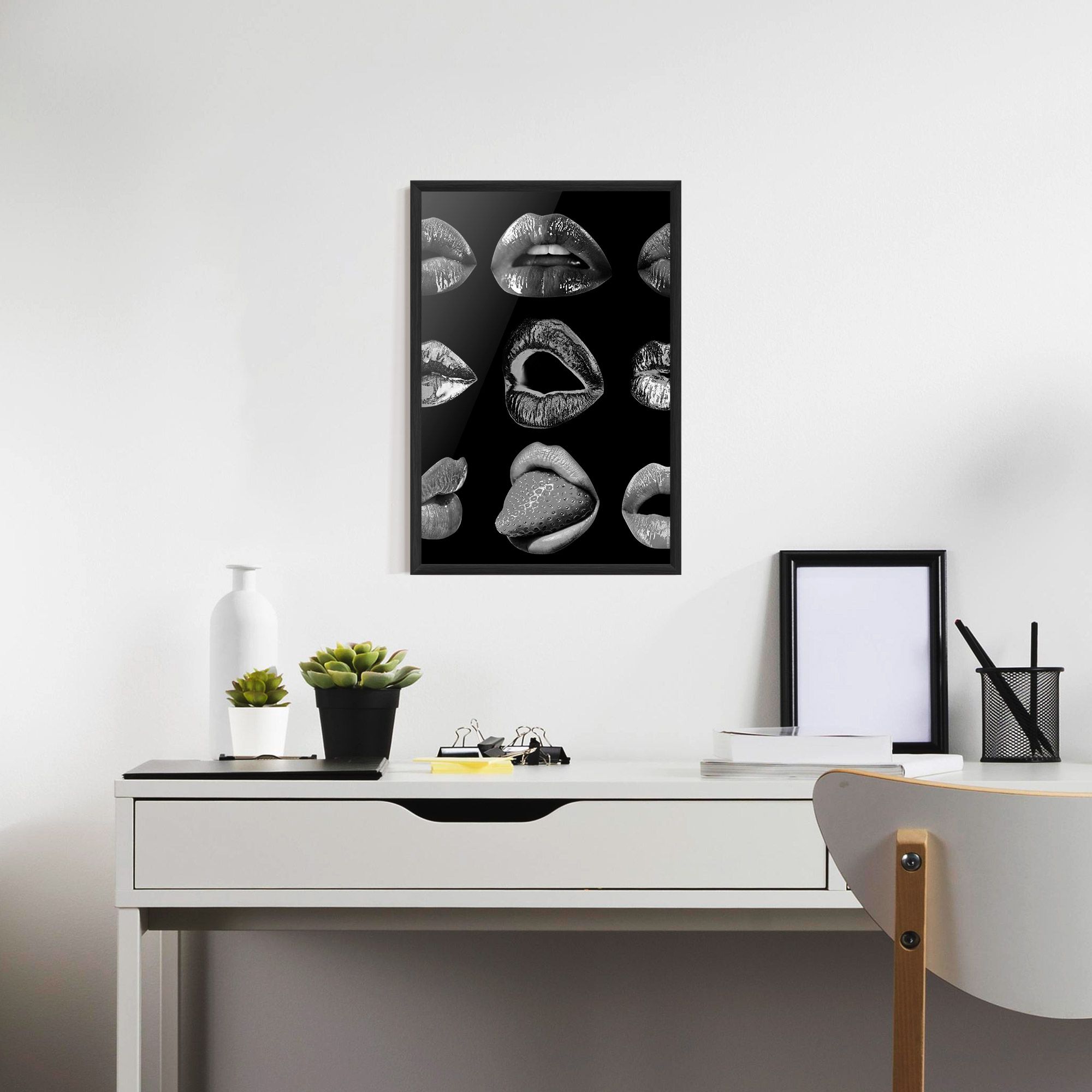 Grey Lips Collage mockup 7