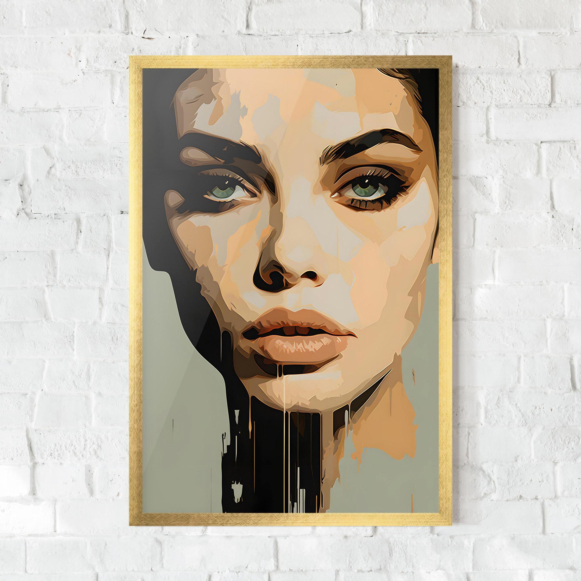 Gerahmte Poster Apologetic Face mockup 0