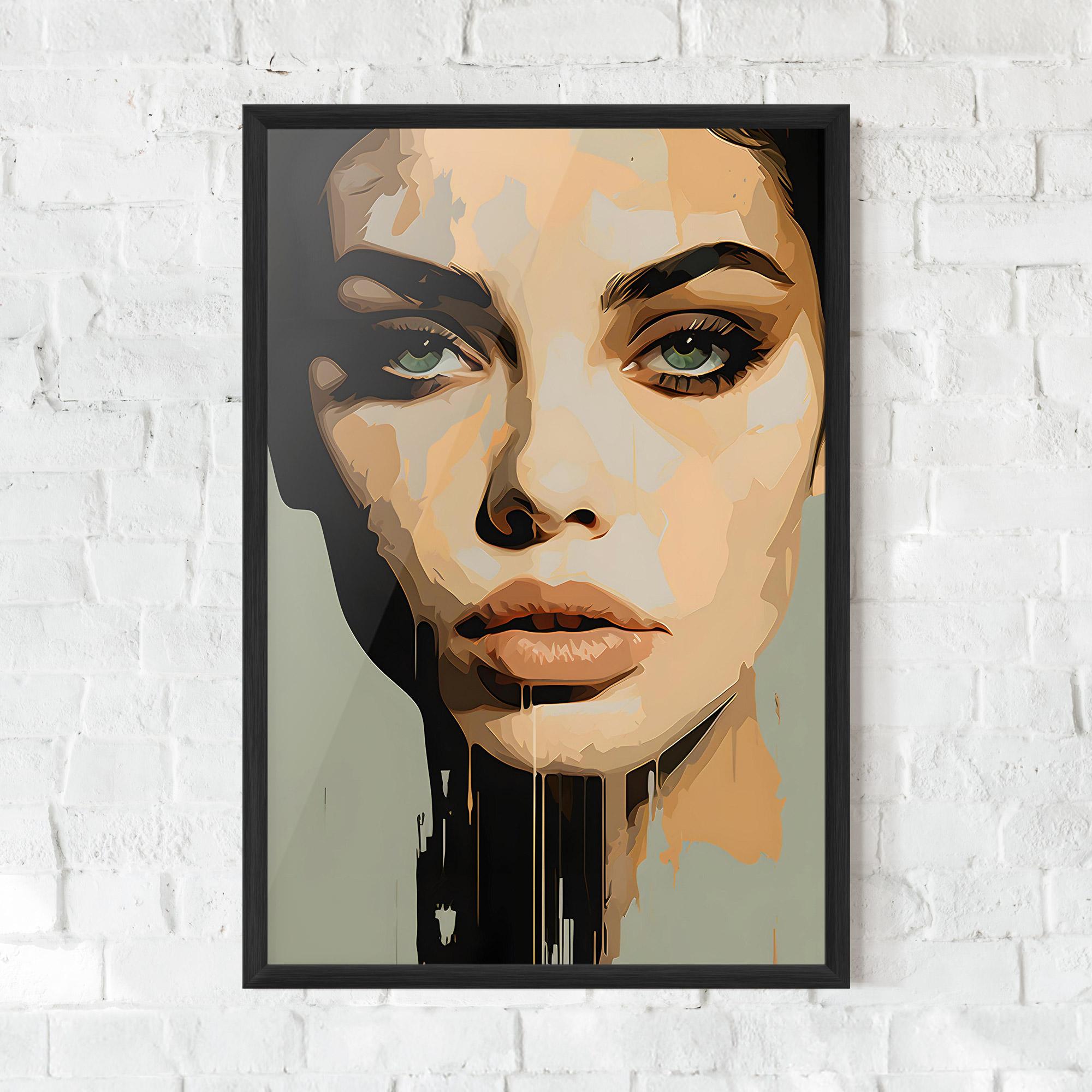 Gerahmte Poster Apologetic Face mockup 0