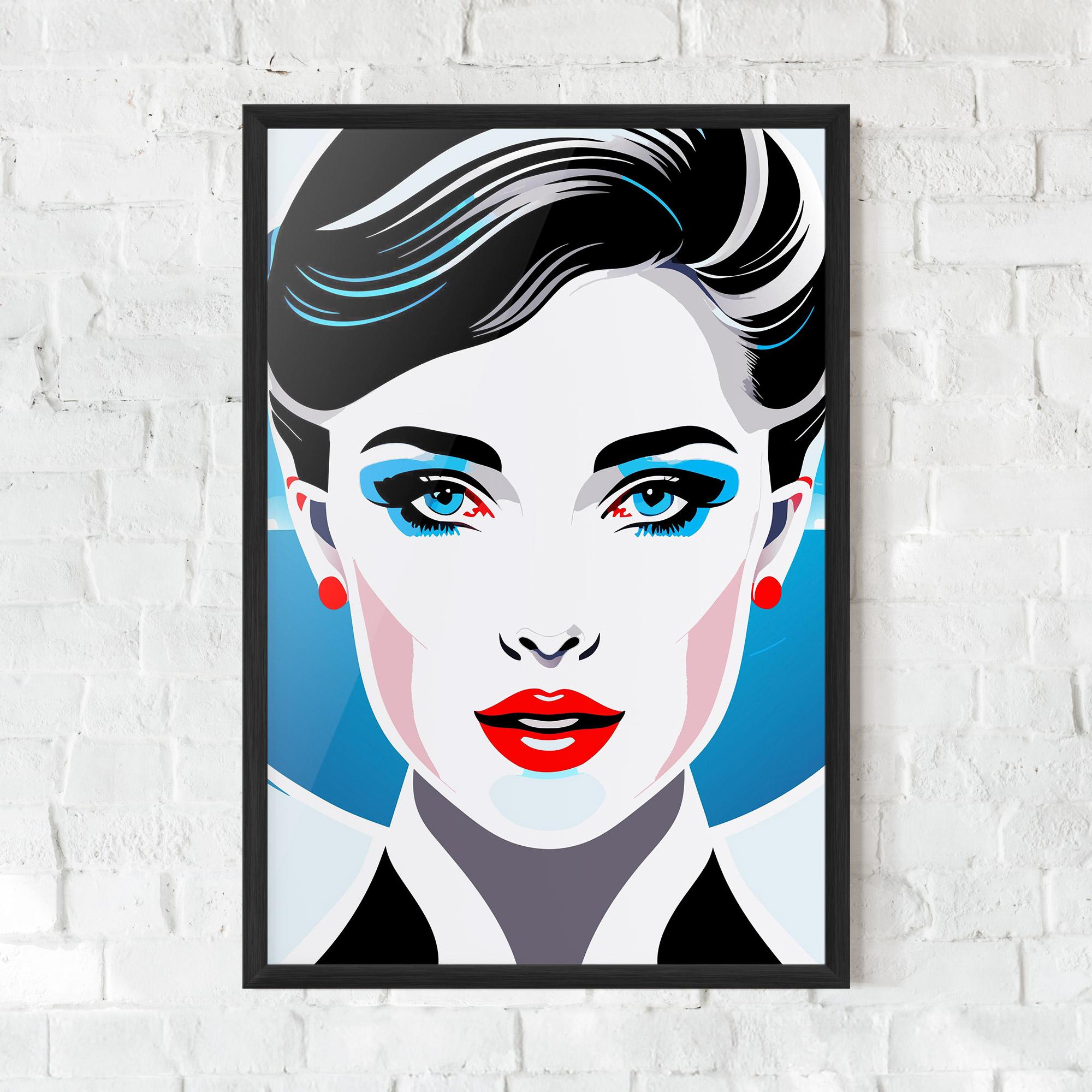 Gerahmte Poster Smart Woman Portrait mockup 0